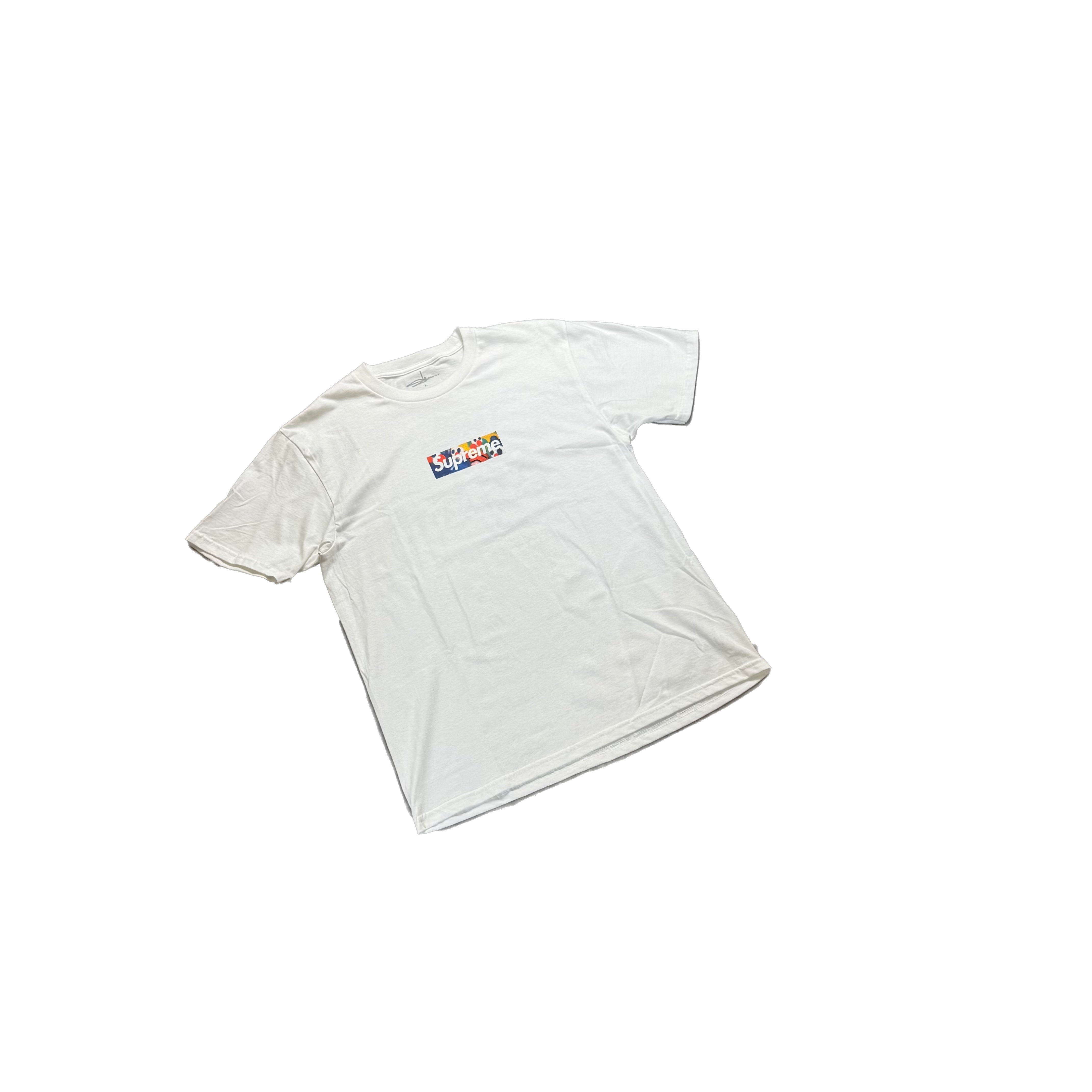 Brand New White Supreme Slawn Box Logo Tee - L