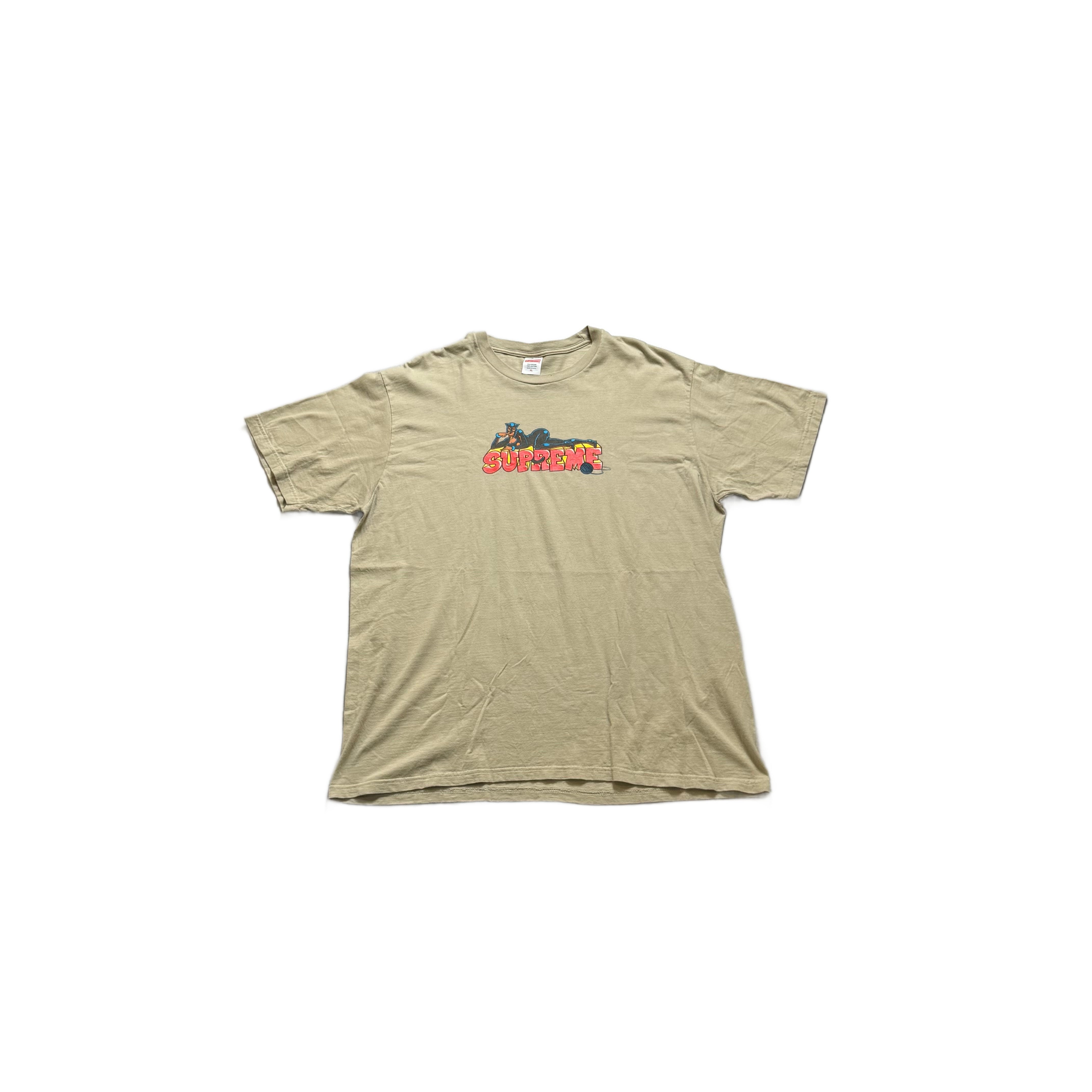 Beige Supreme Tee - XL