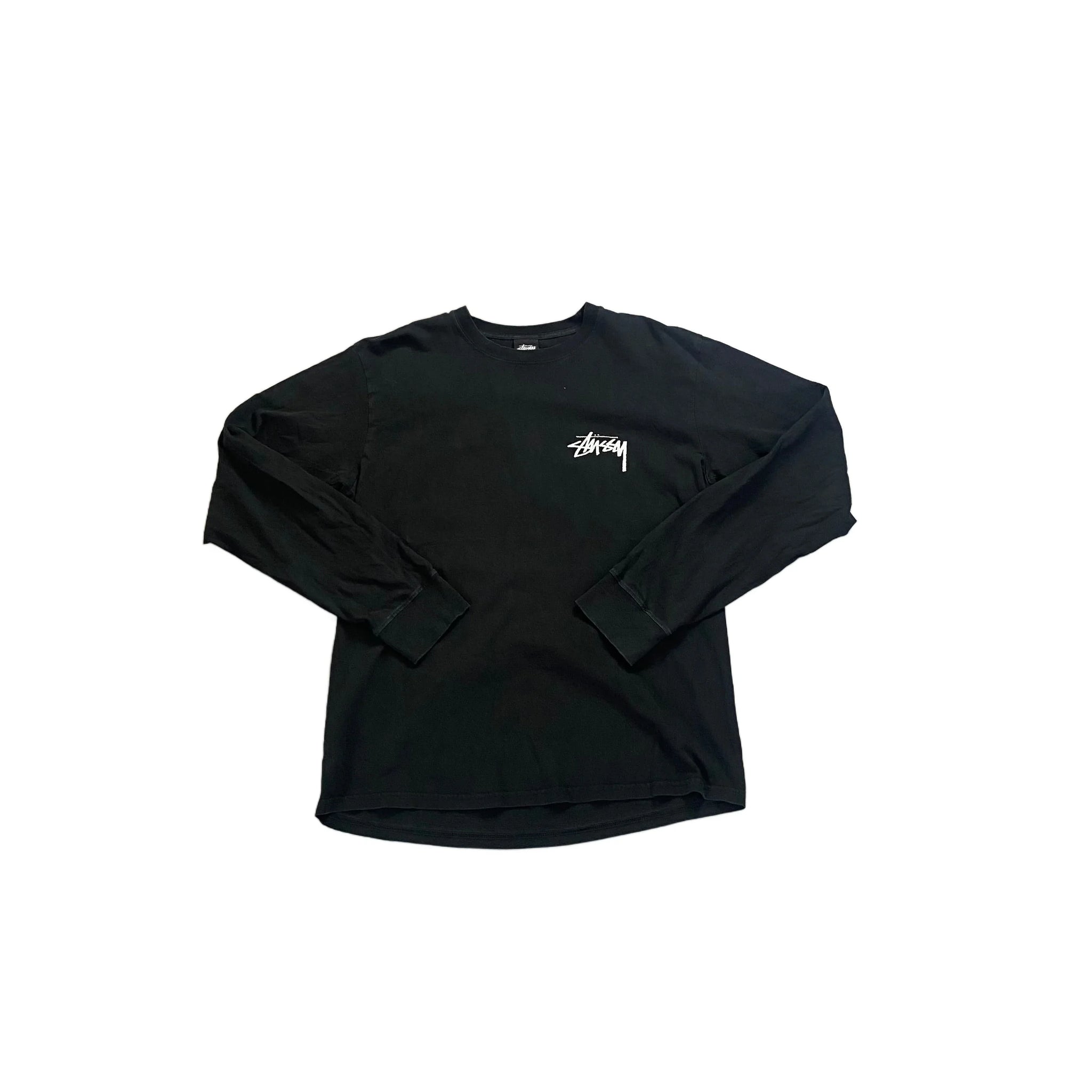 Black Stussy Long Sleeve Tee - M