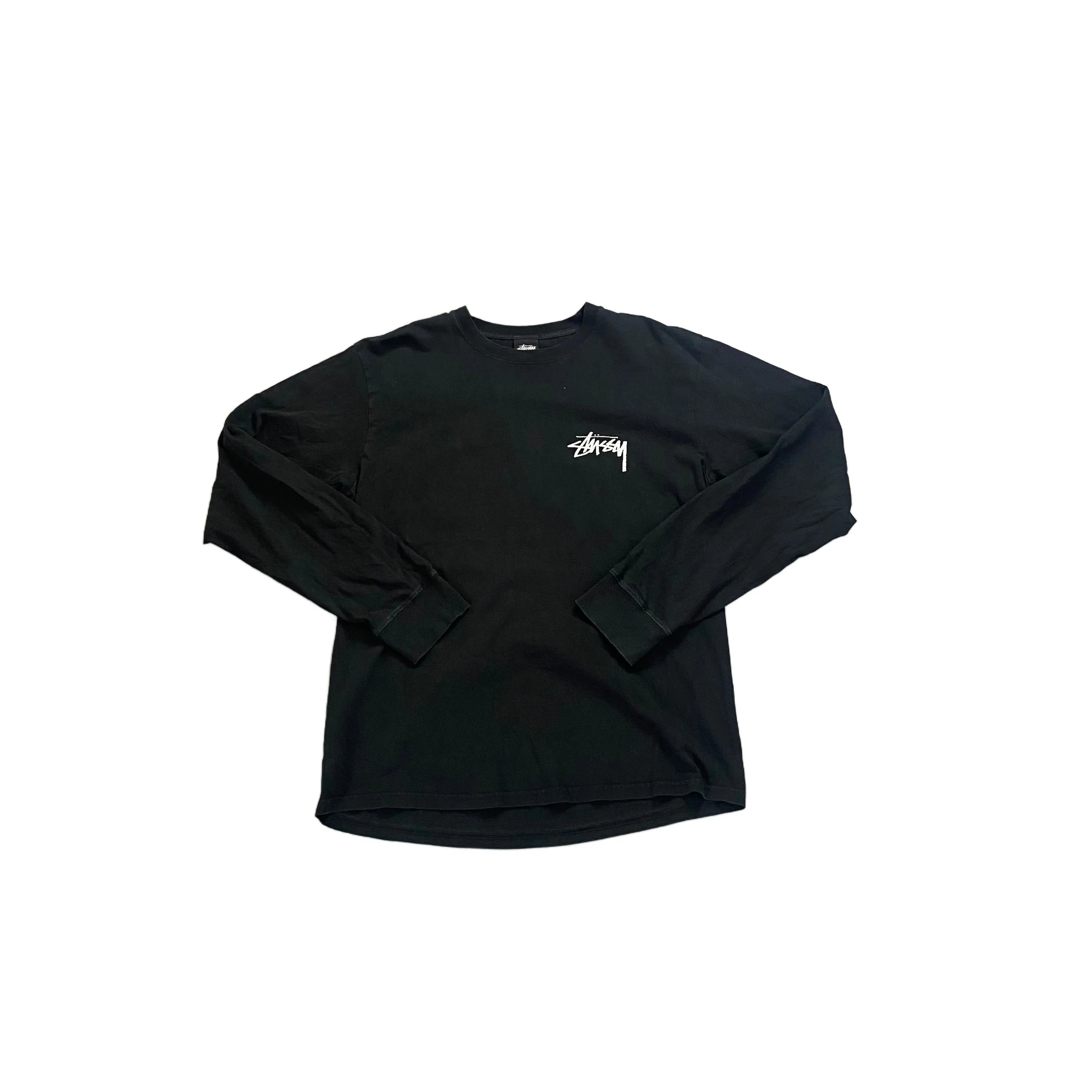 Black Stussy Long Sleeve Tee - M