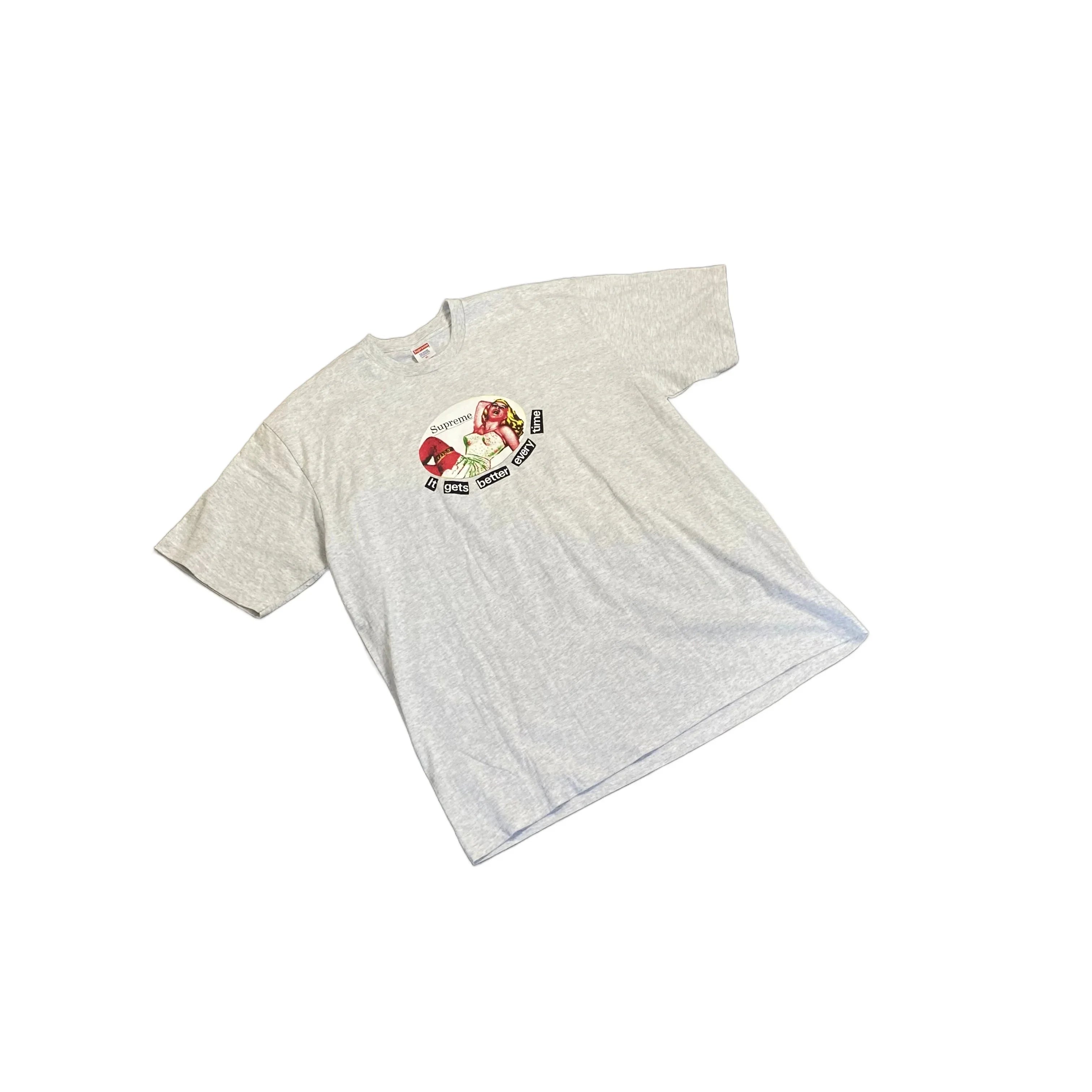 Grey Supreme Tee - XL