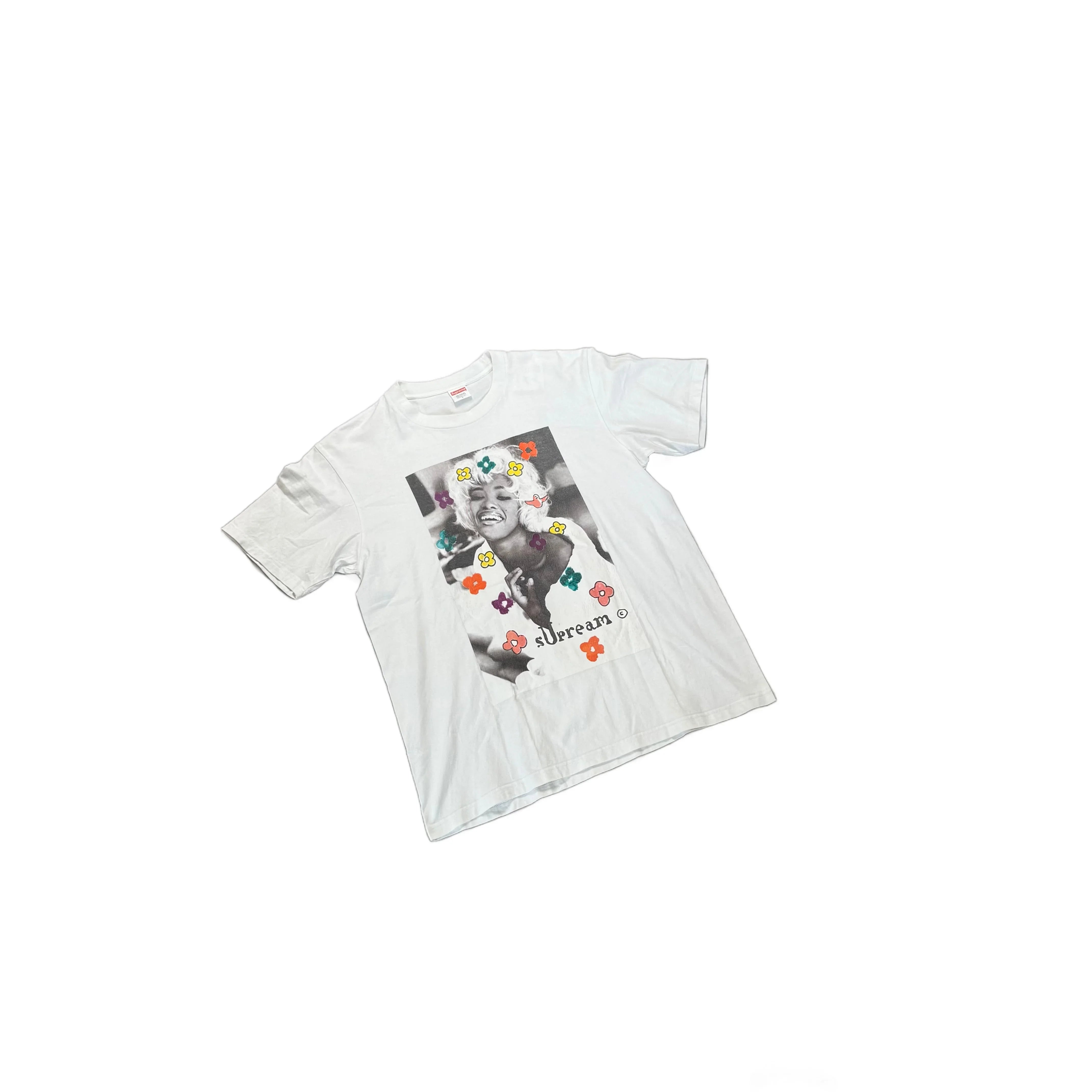 White Supreme Tee - L