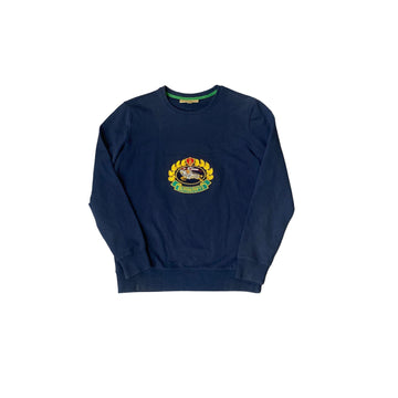 Vintage Navy Blue Burberry Sweatshirt - L