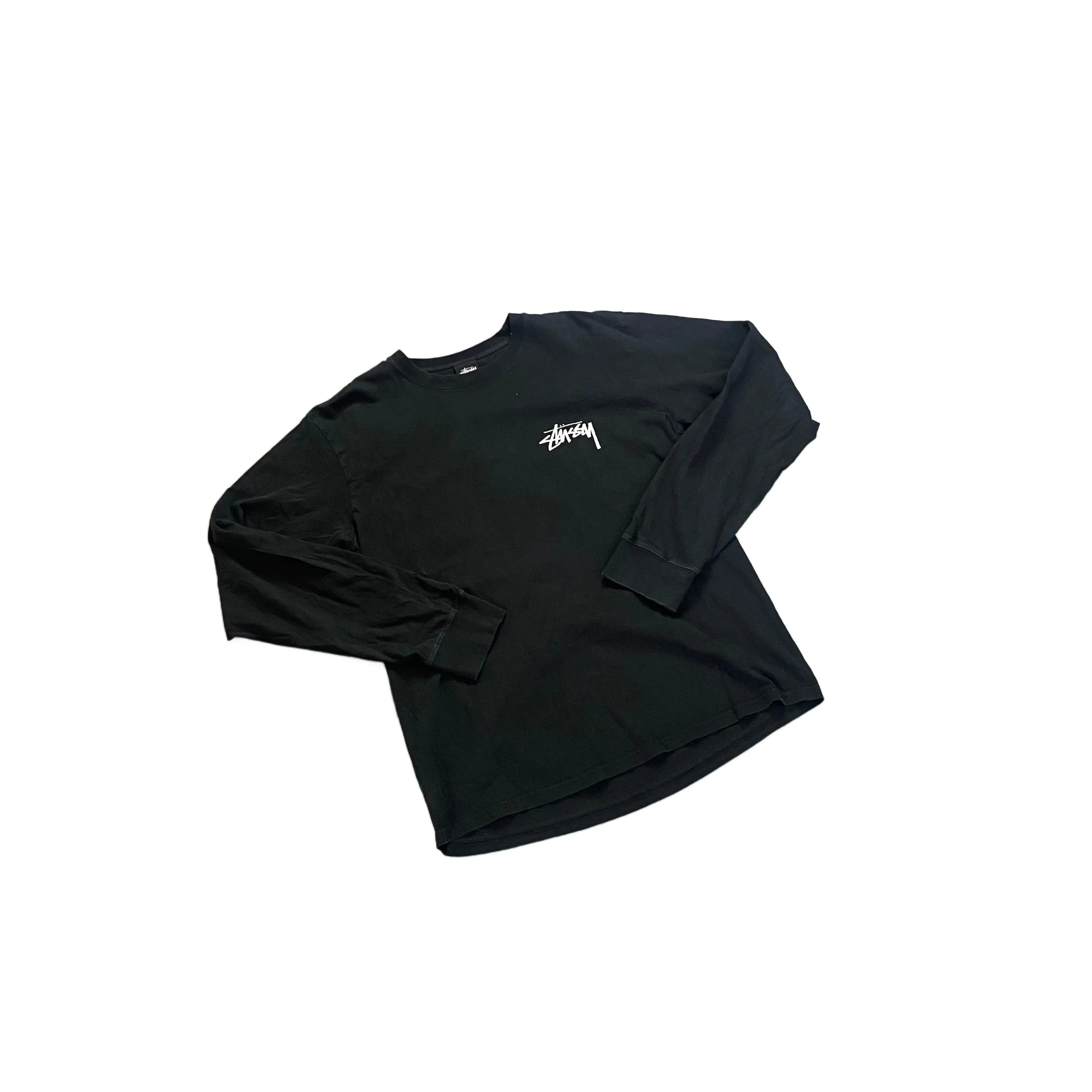 Black Stussy Long Sleeve Tee - M