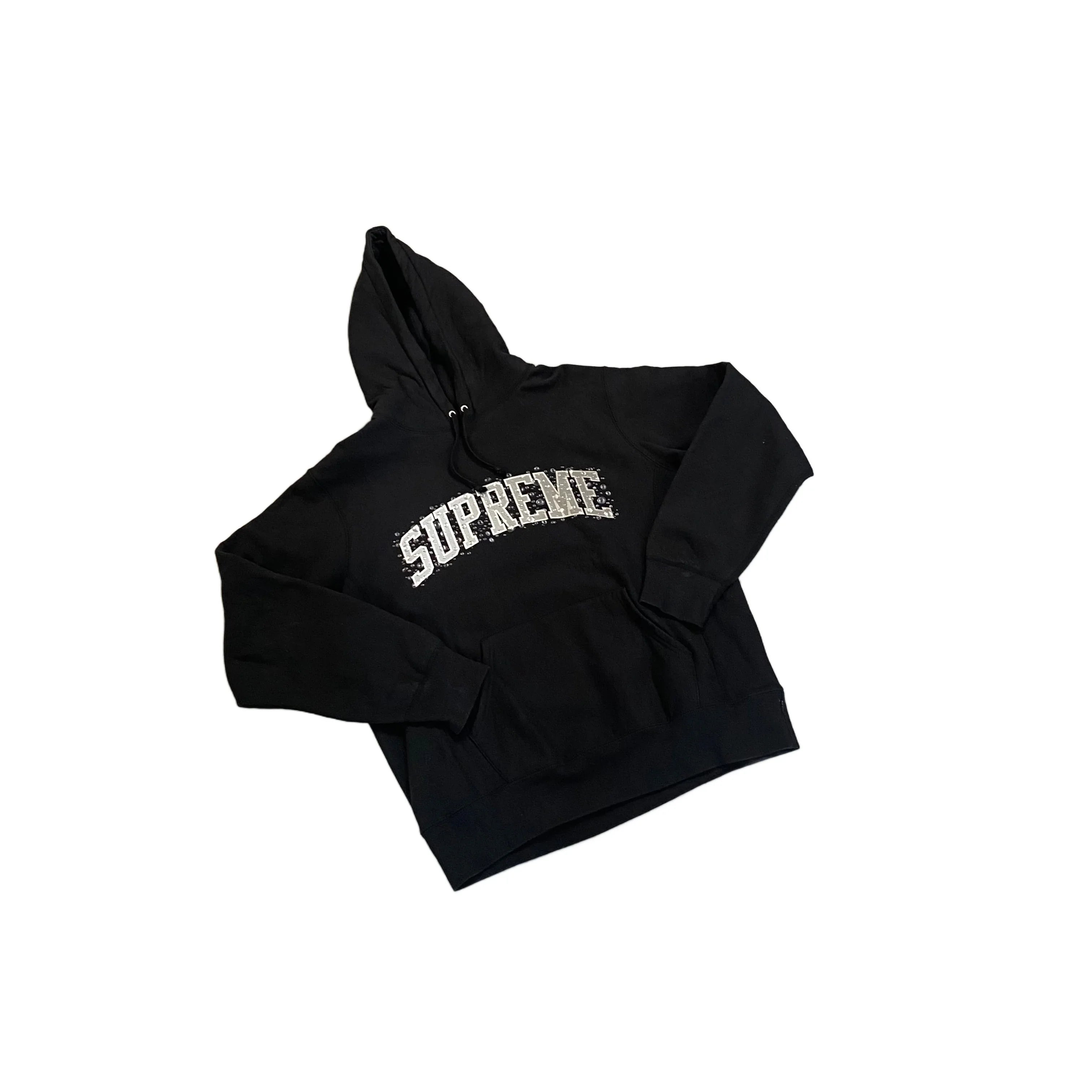 Black Supreme Hoodie - L