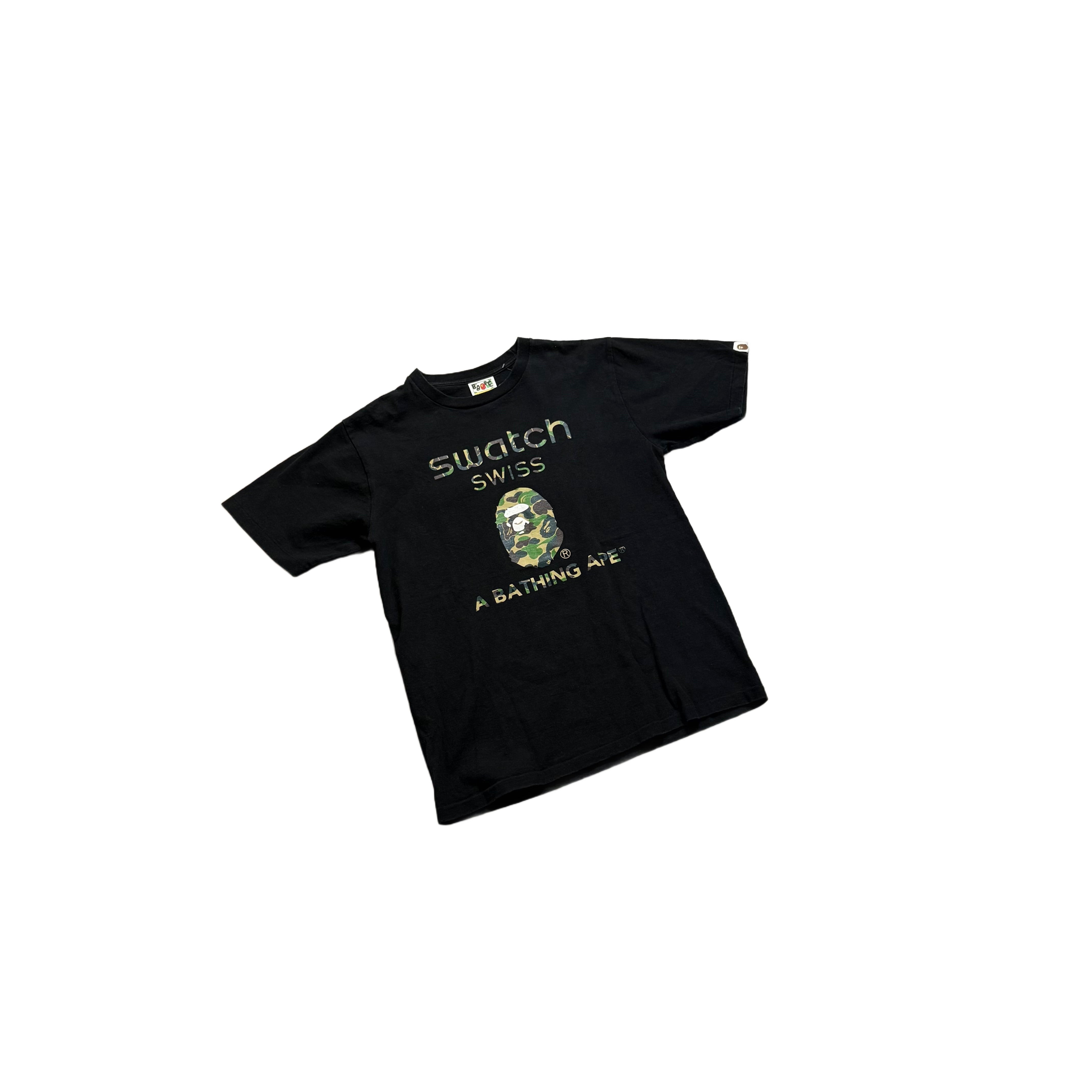Black A Bathing Ape (BAPE) x Swatch Tee - M