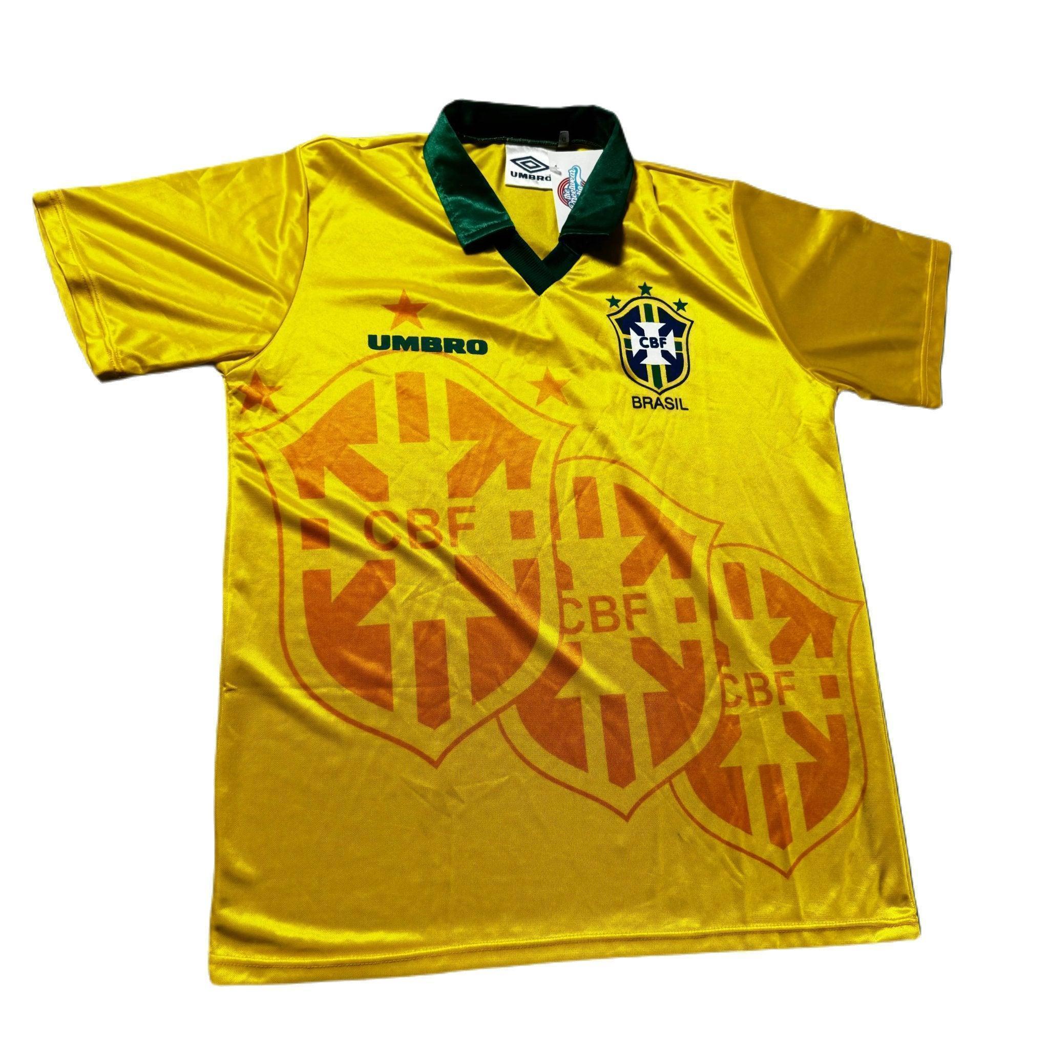 1994 - 96 Brazil Home Shirt - M