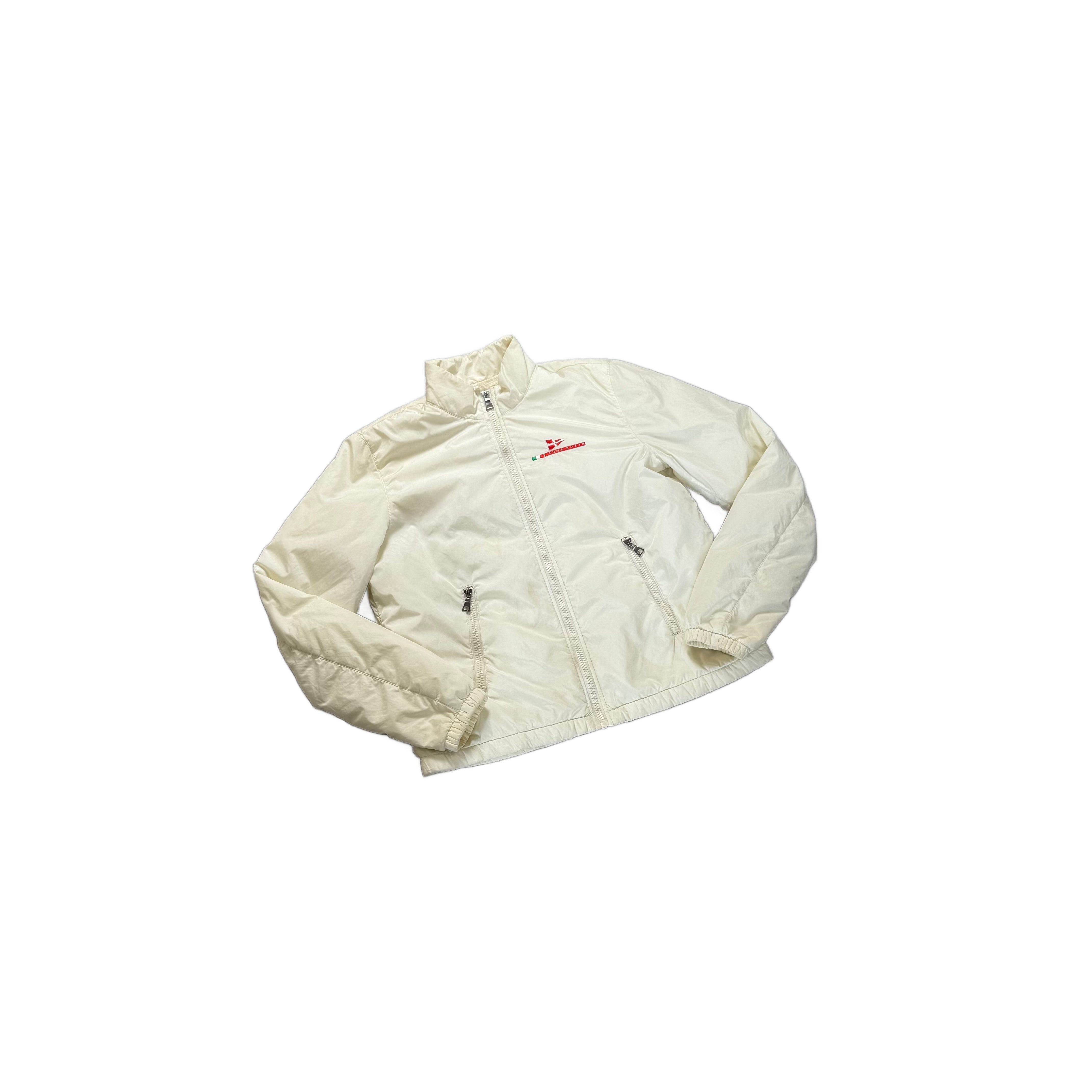 White Prada Luna Rossa Coat - S