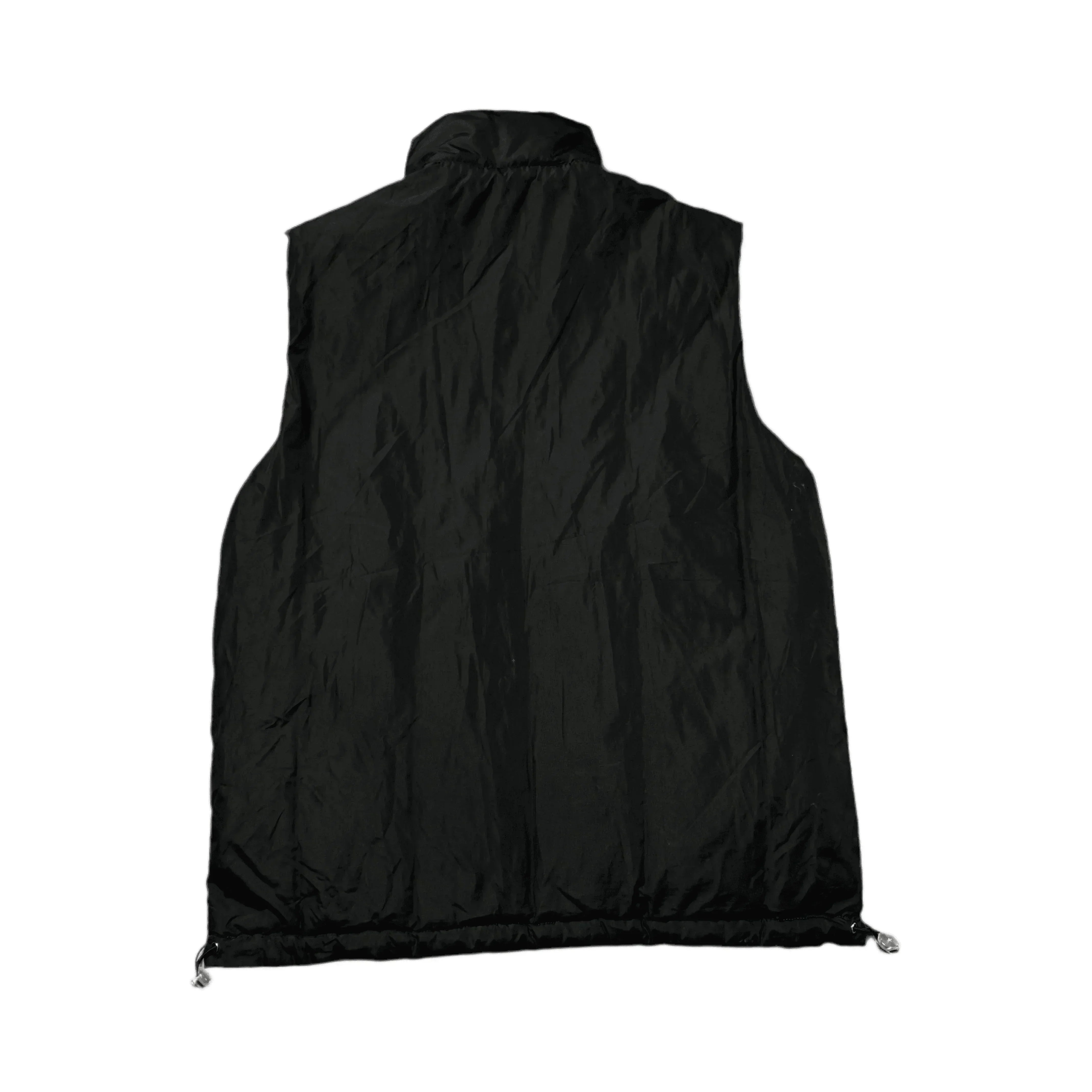 Vintage 90s Blue, White + Black Balenciaga Reversible Puffer Gilet - L