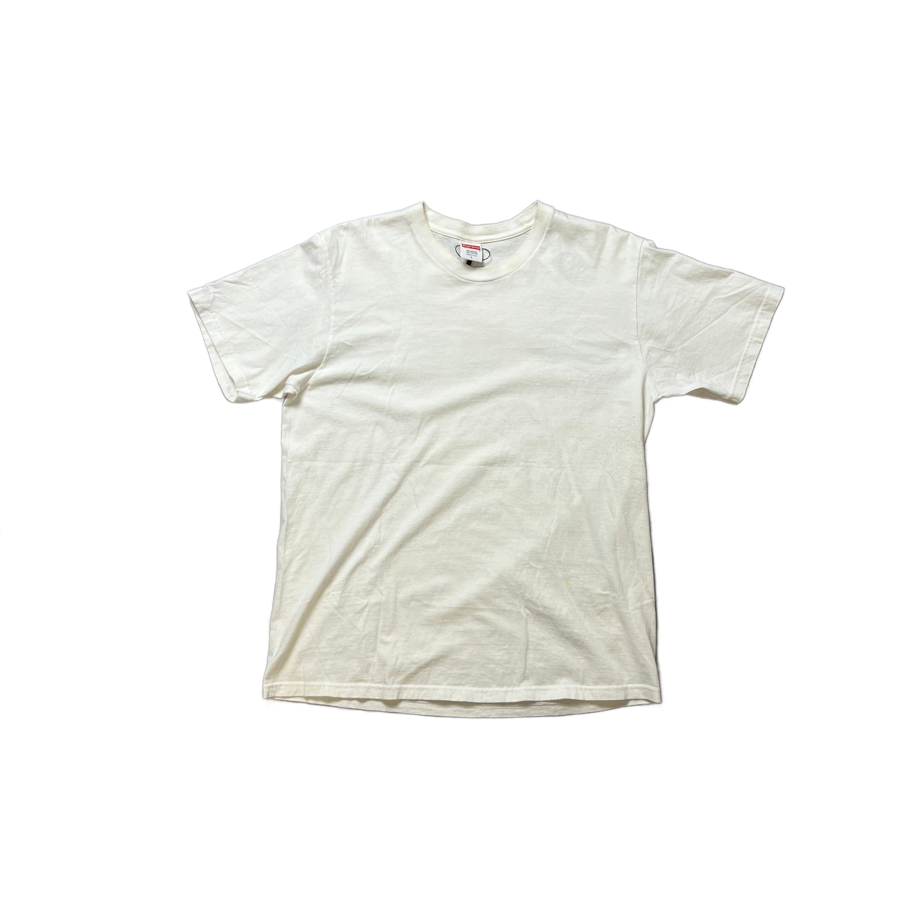 White Supreme Tee - L