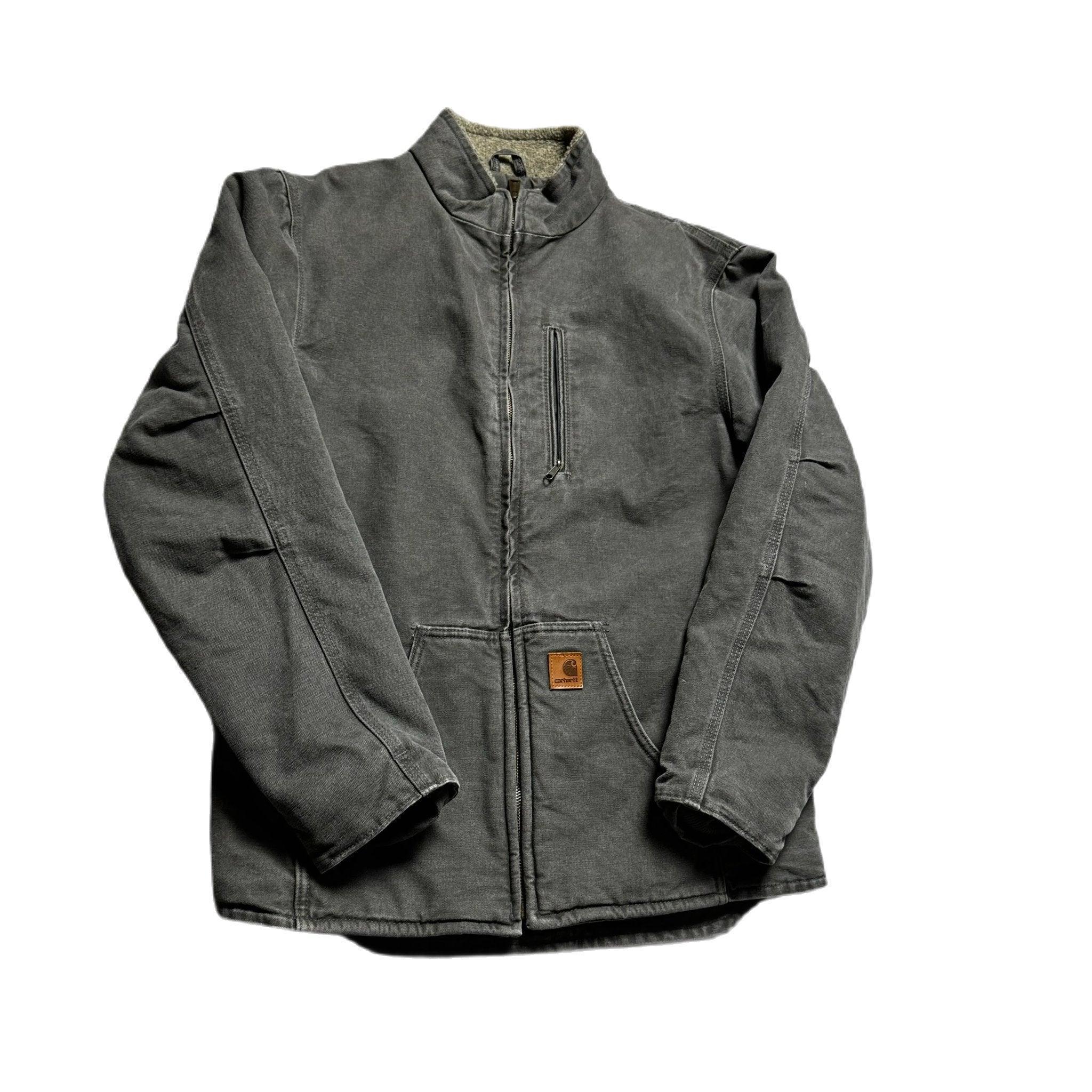 Grey Carhartt Fleeced Lined Jacket - M