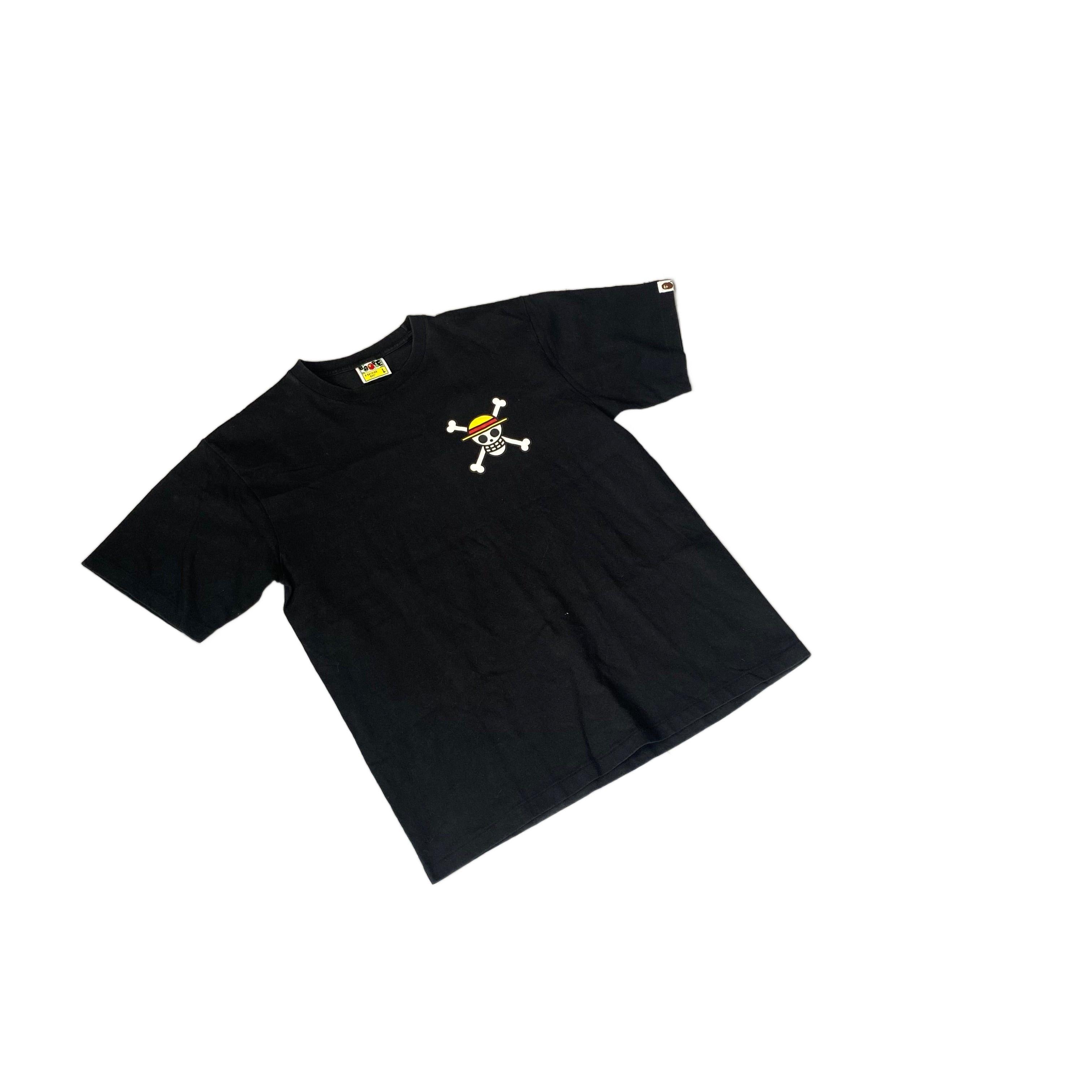 Black A Bathing Ape (BAPE) x One Piece Tee - L