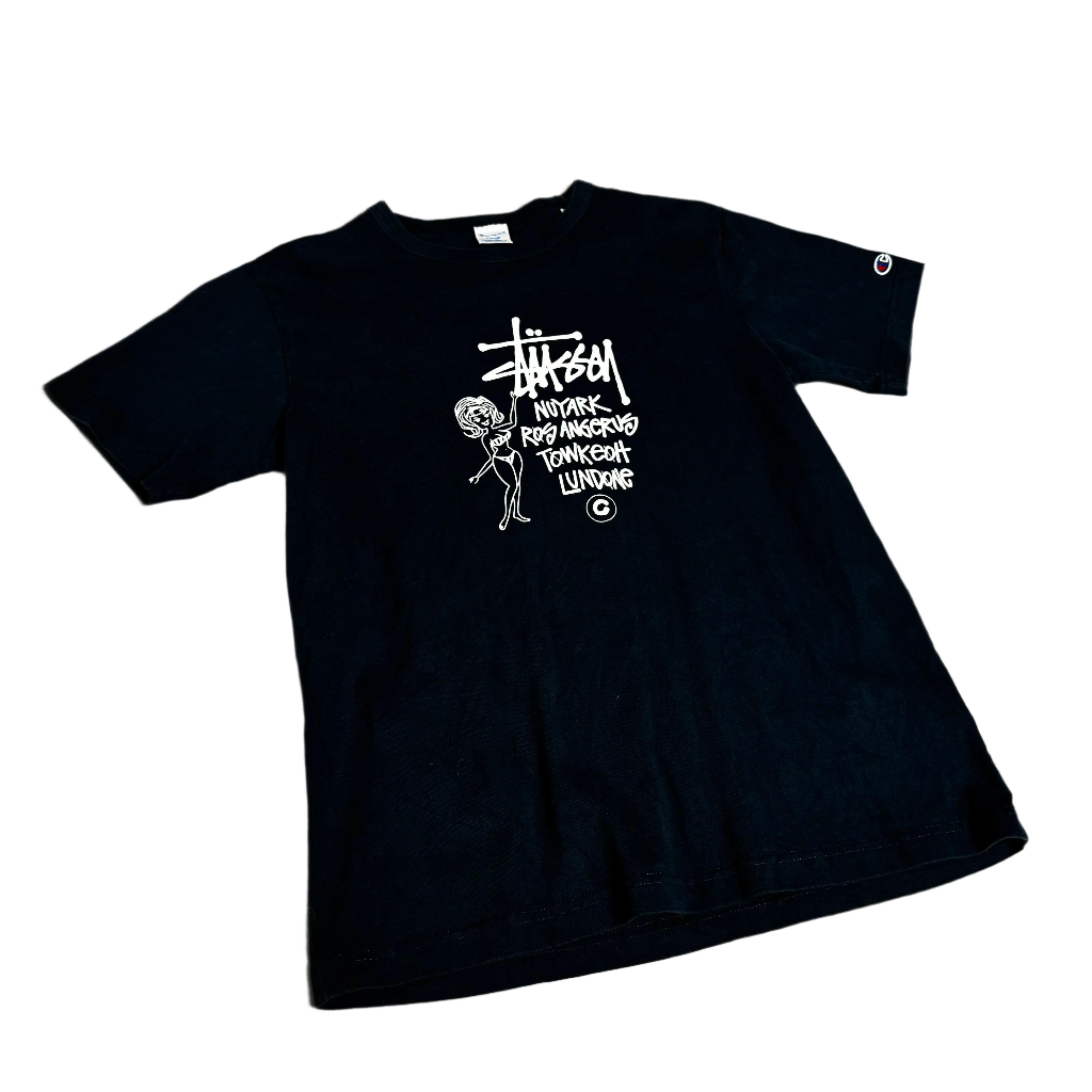 Navy Blue Stussy Tee - L