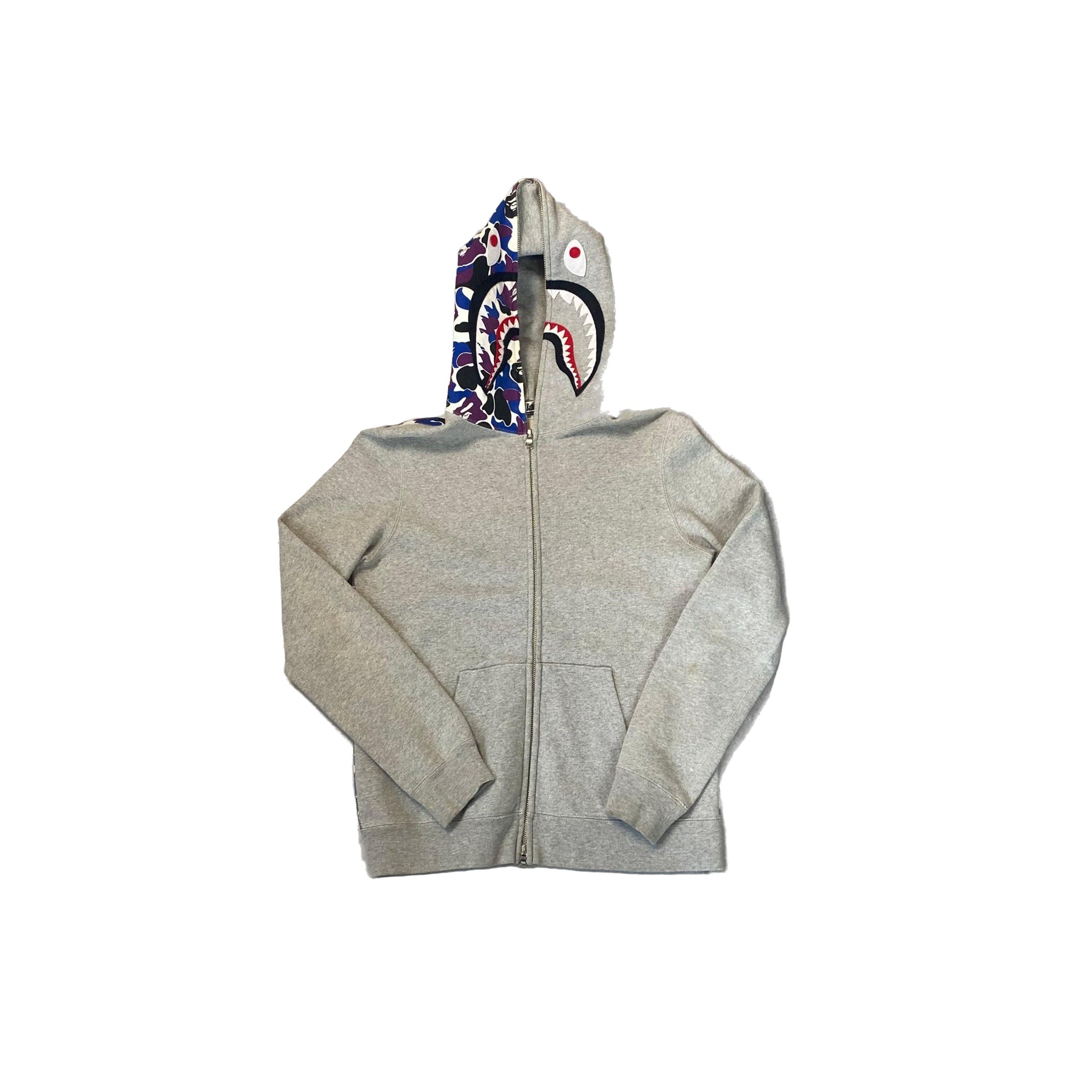 Grey A Bathing Ape (BAPE) Hoodie - S