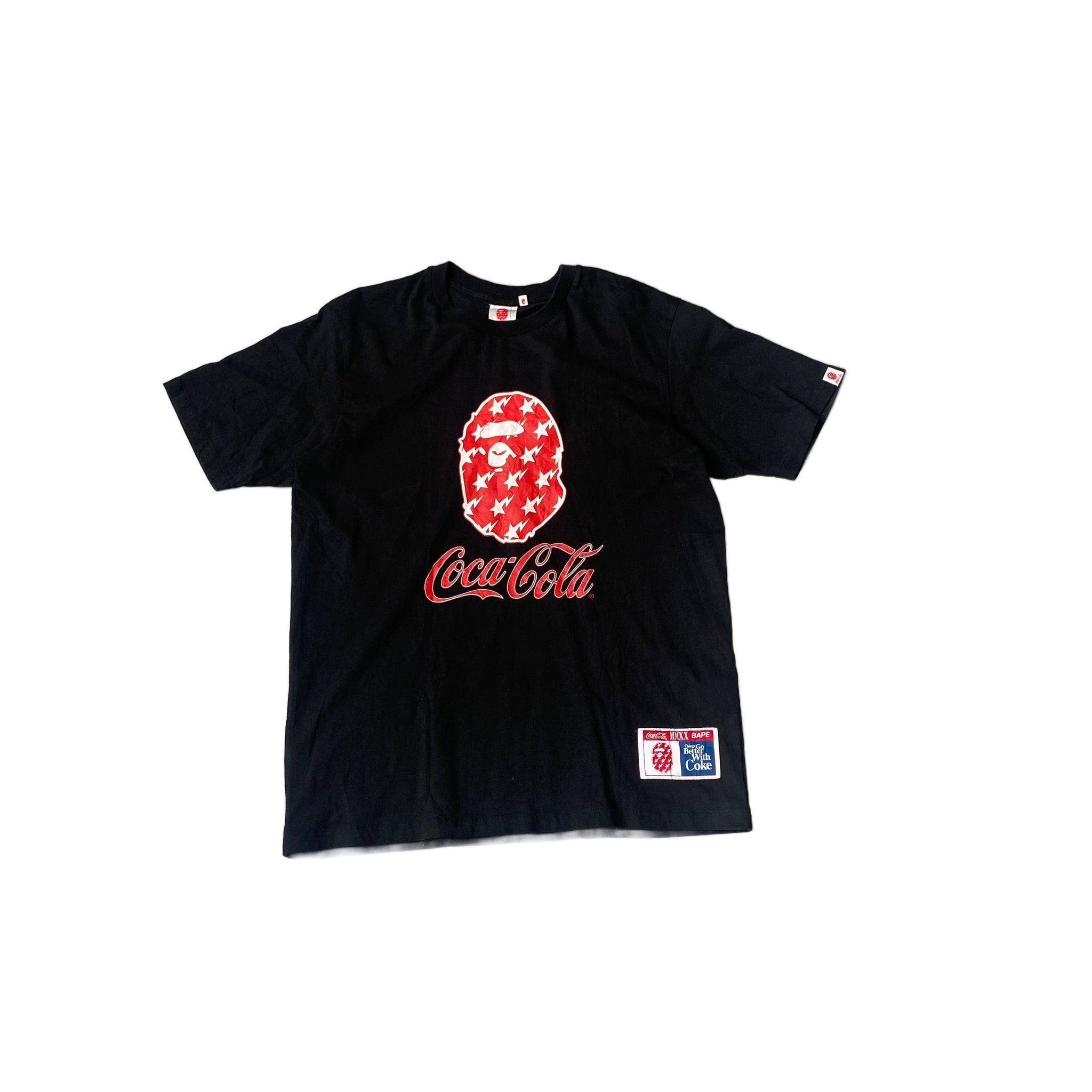 Black A Bathing Ape (BAPE) x Coca Cola Tee - L
