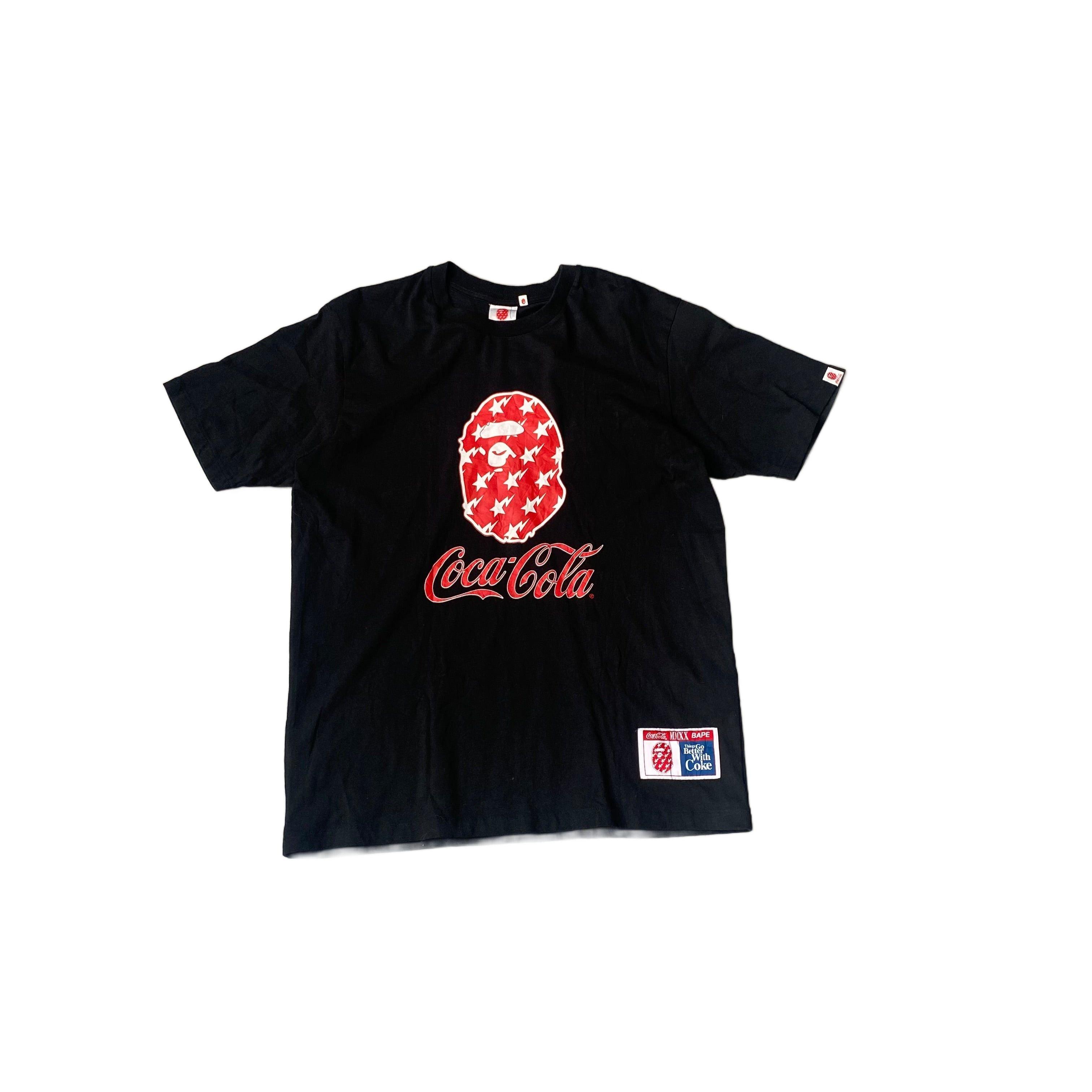 Black A Bathing Ape (BAPE) x Coca Cola Tee - L