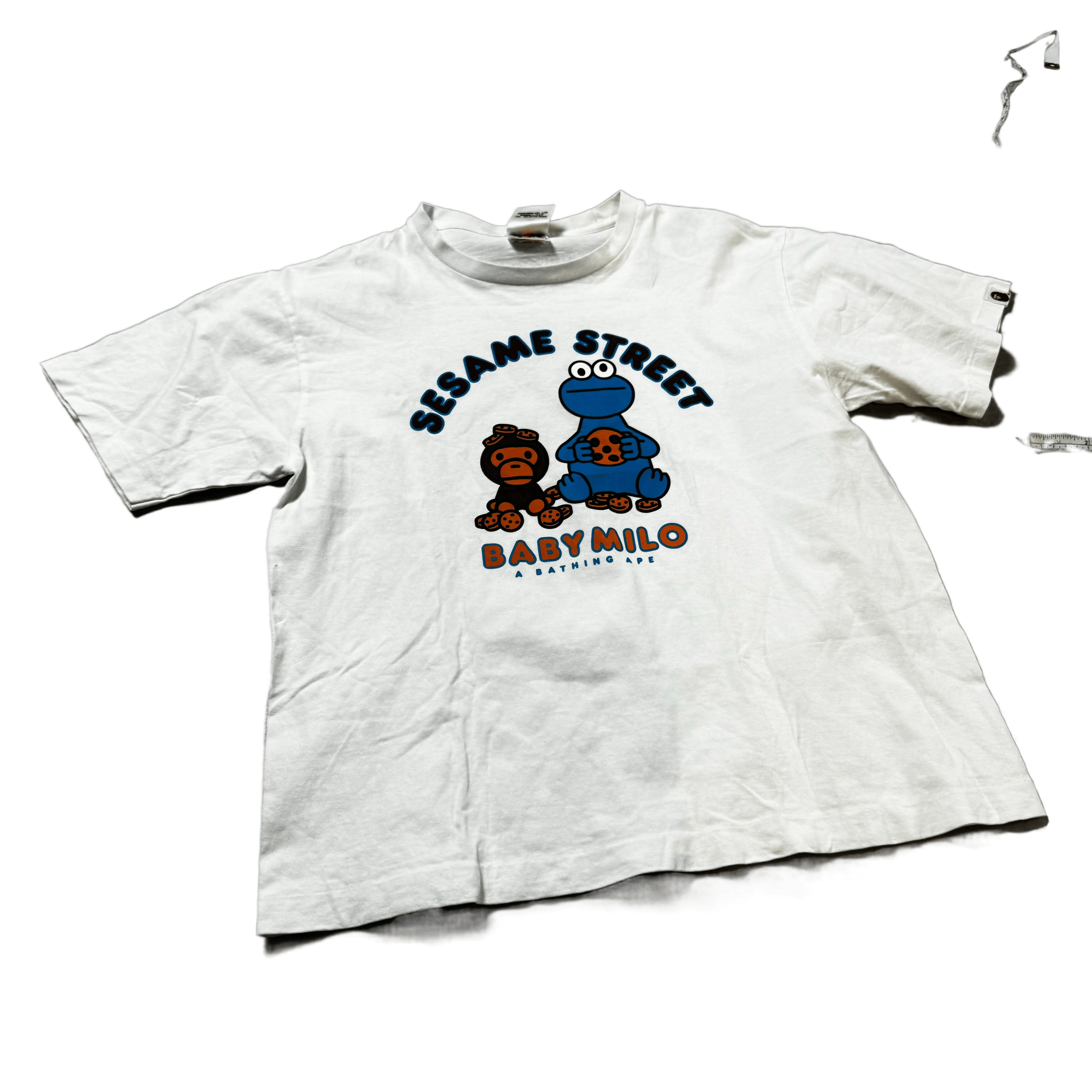 White A Bathing Ape (BAPE) x Sesame Street Tee - L