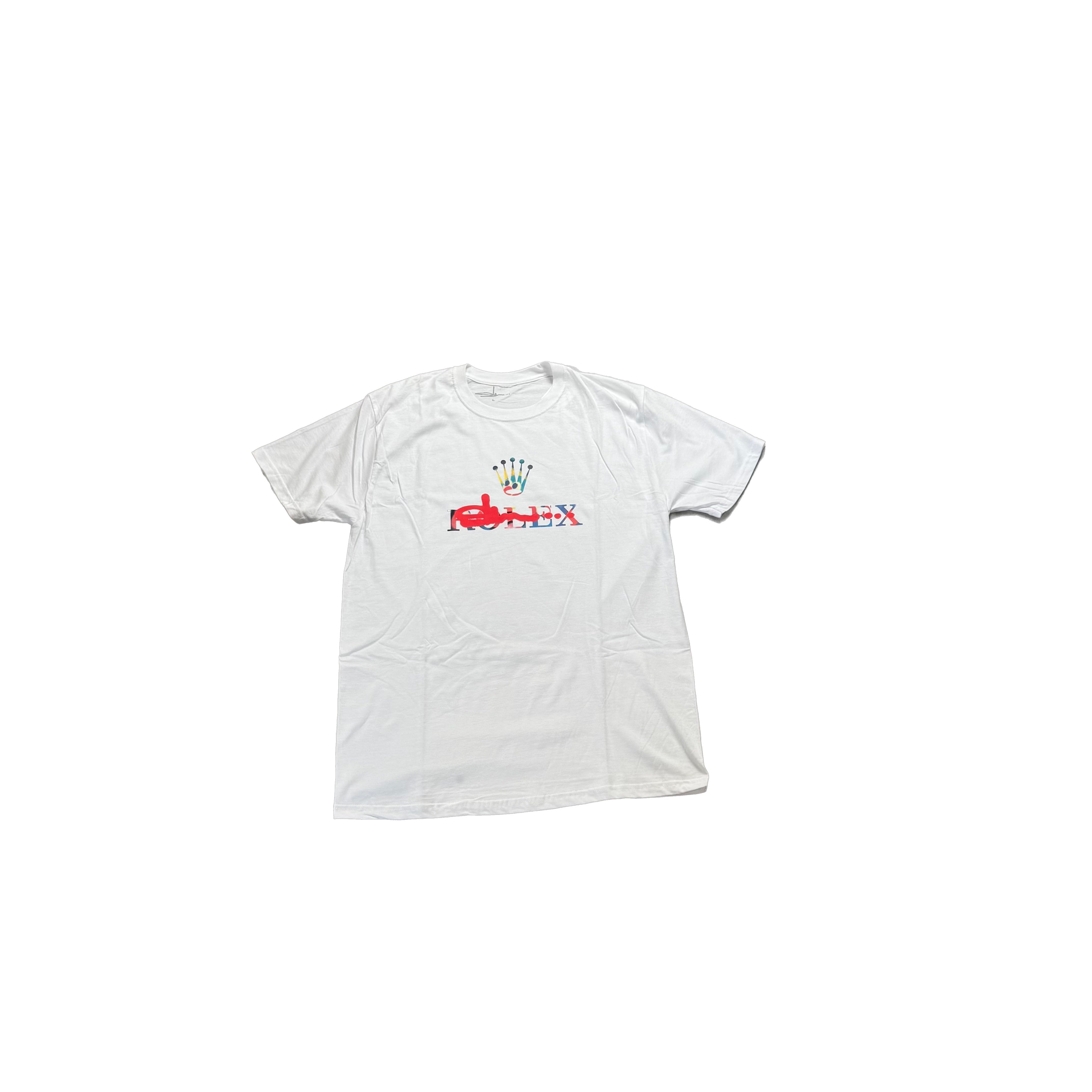Brand New White Slawn Rolex Tee - L