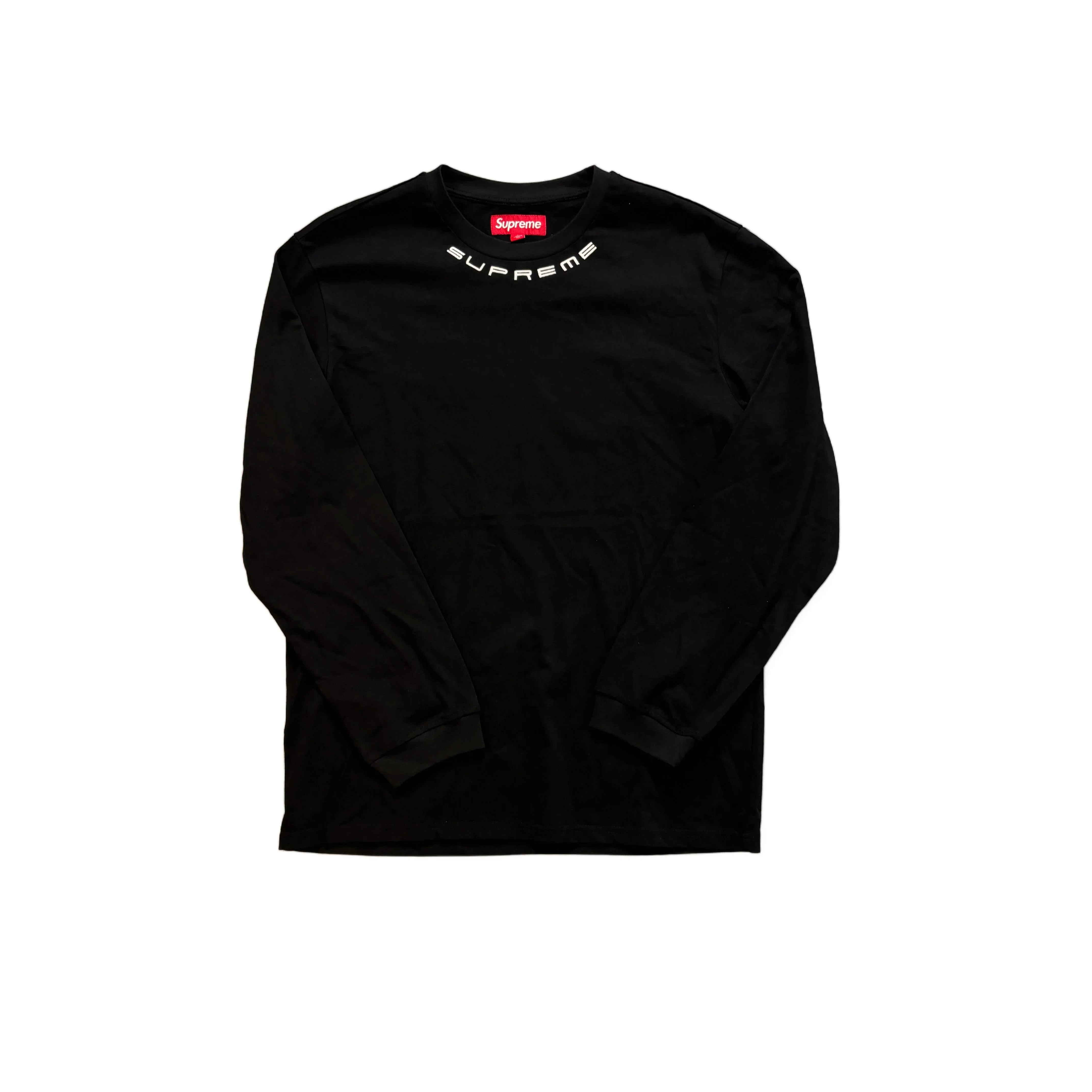 Black Supreme Long Sleeve Tee - L