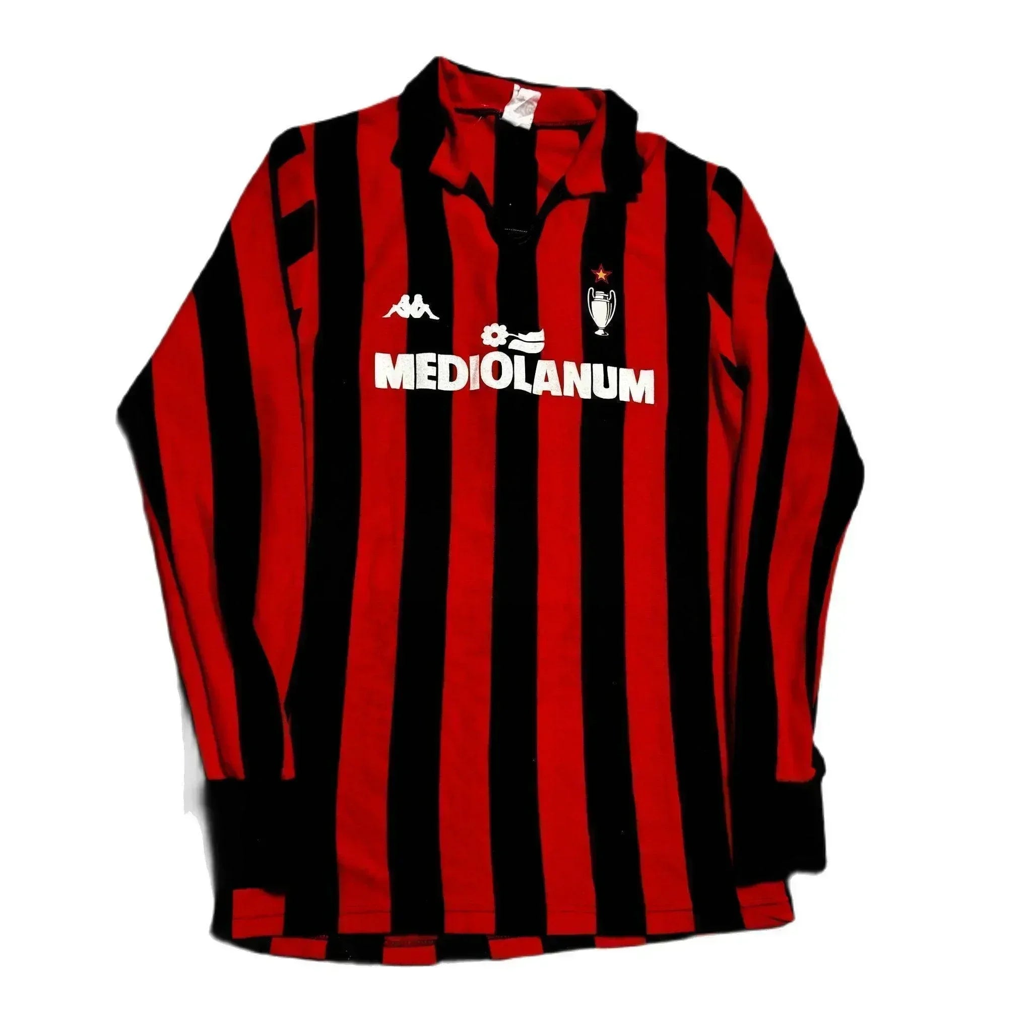 1989 - 90 AC Milan Home Shirt - L