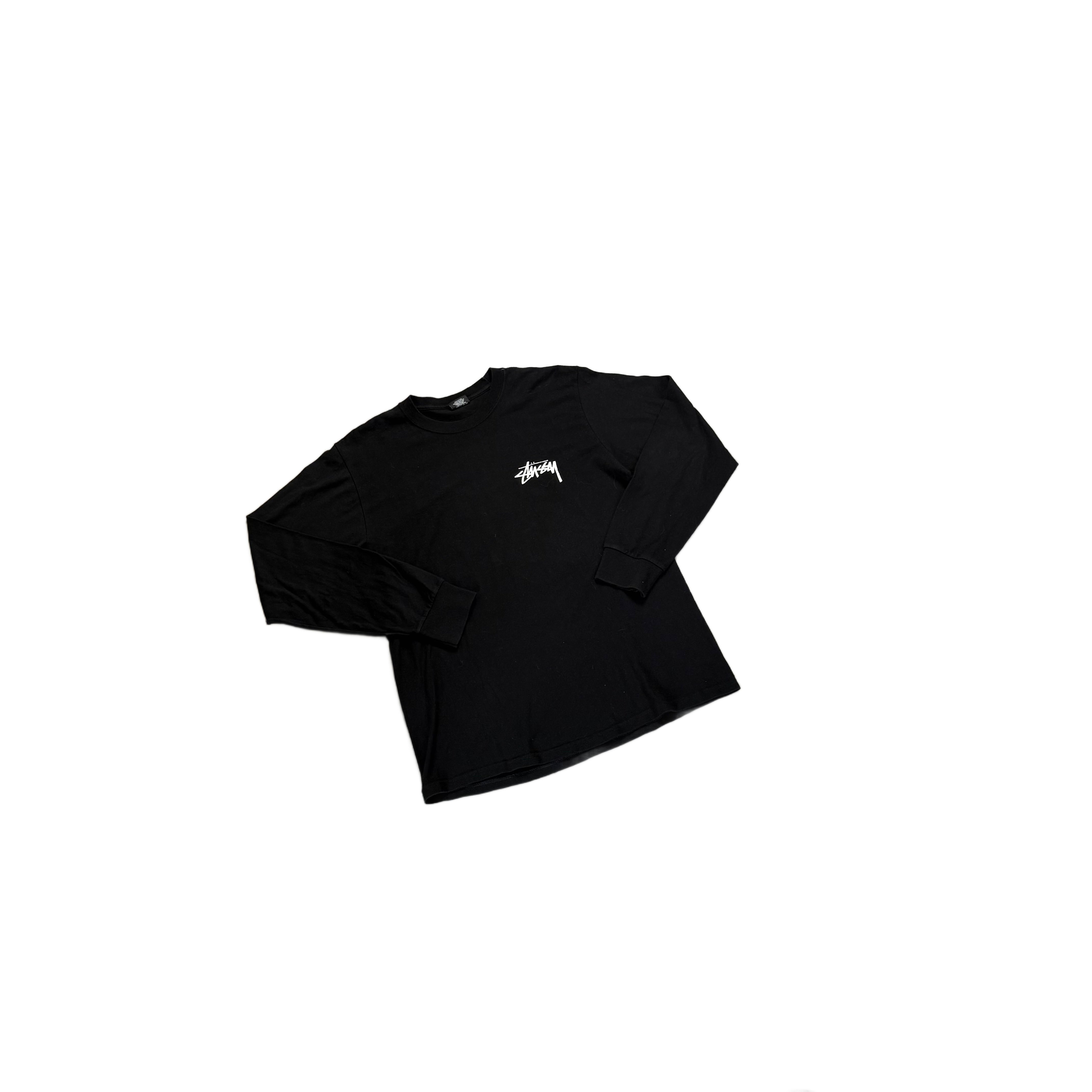 Black Stussy Long Sleeve Tee - M