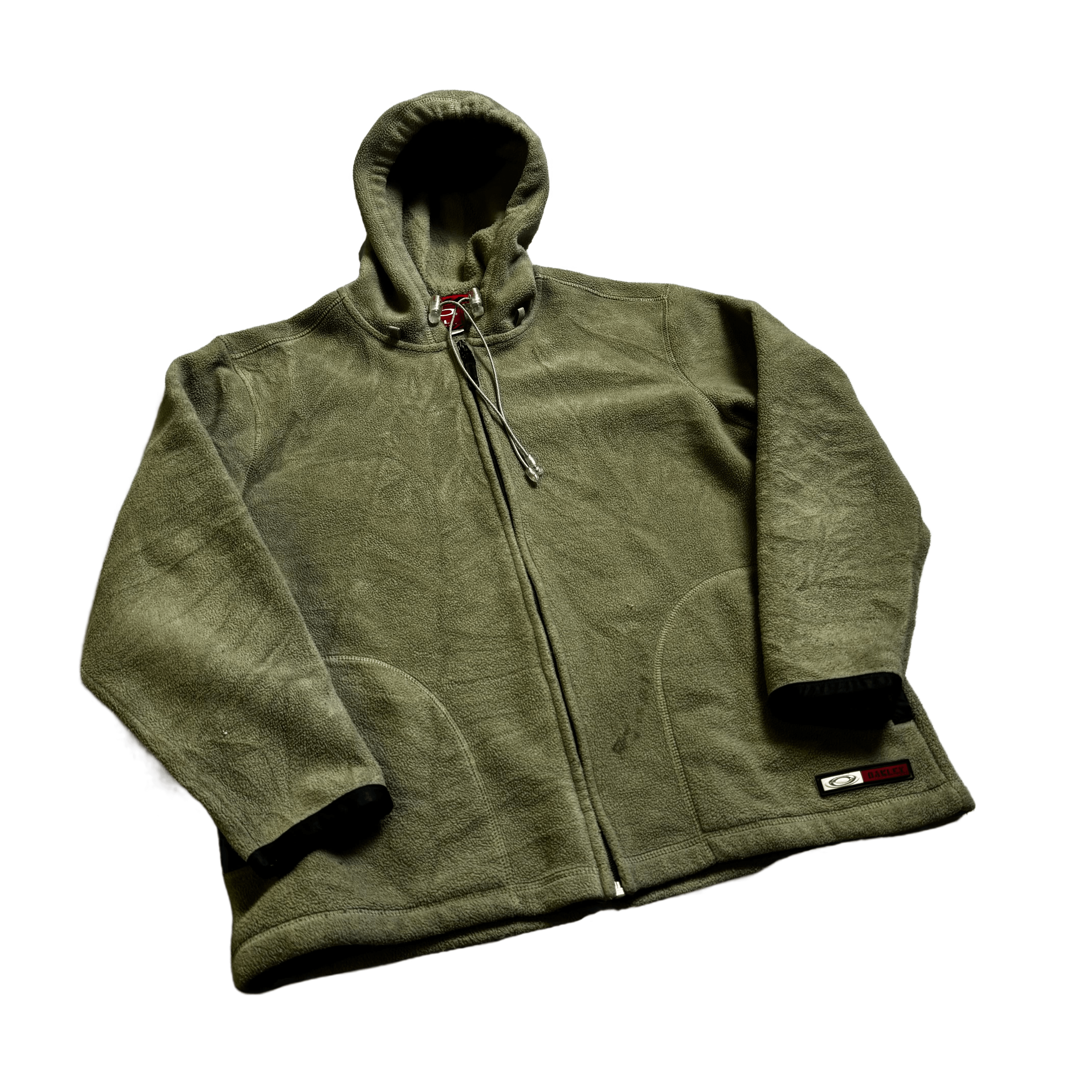 Cream/ Green Oakley Fleece Hoodie - L