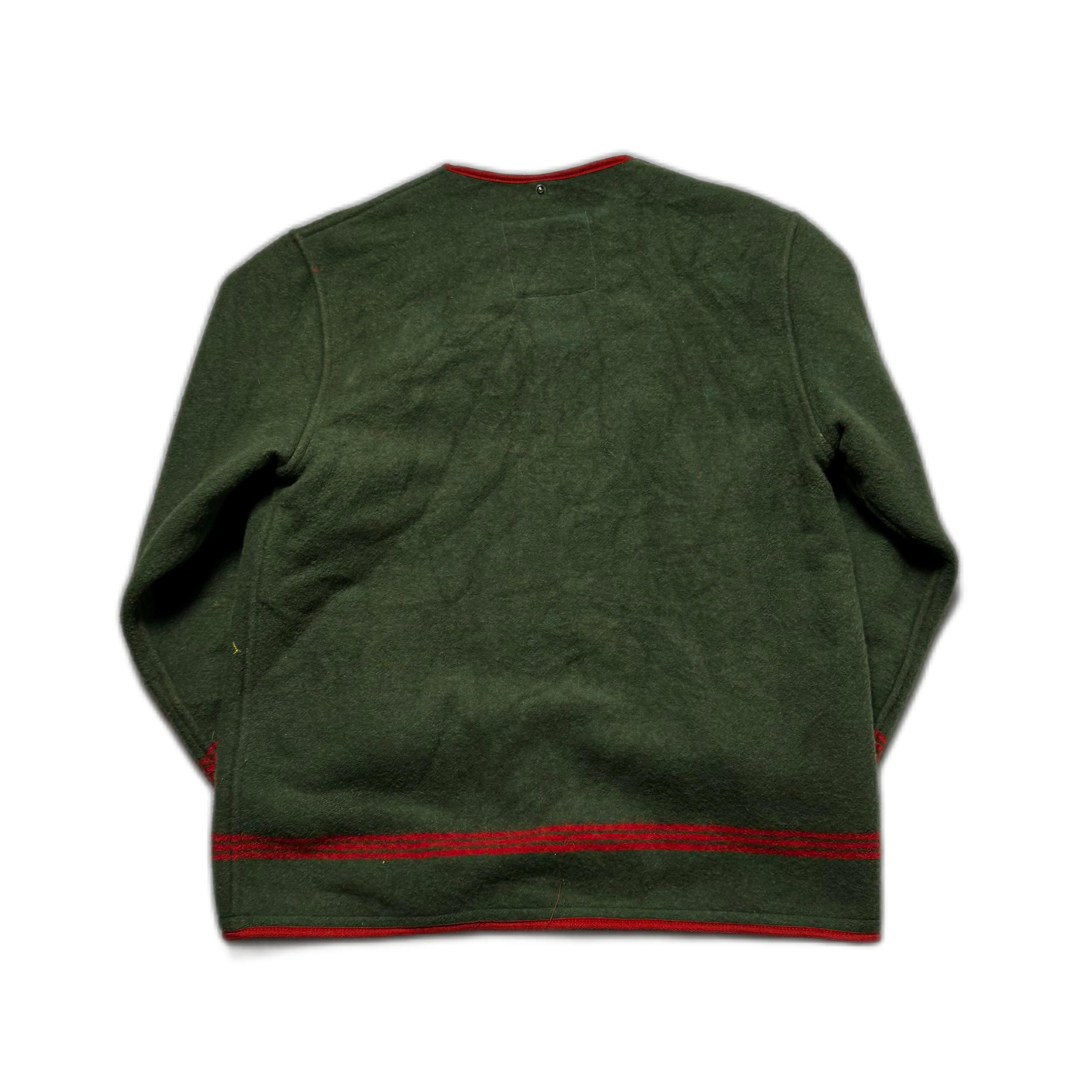 Vintage 90s Green Stone Island Cardigan - XL