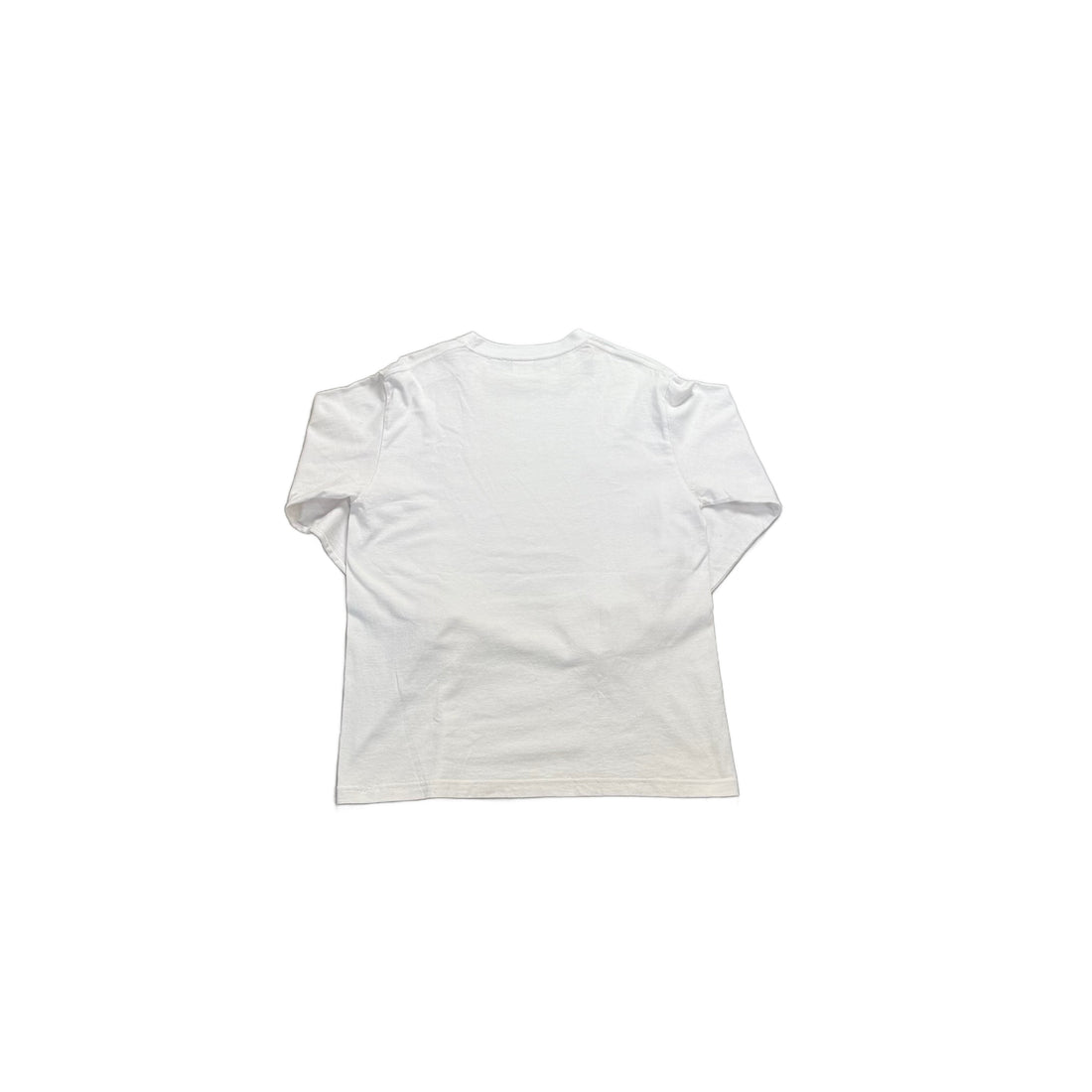 White Supreme Long Sleeve Tee - L