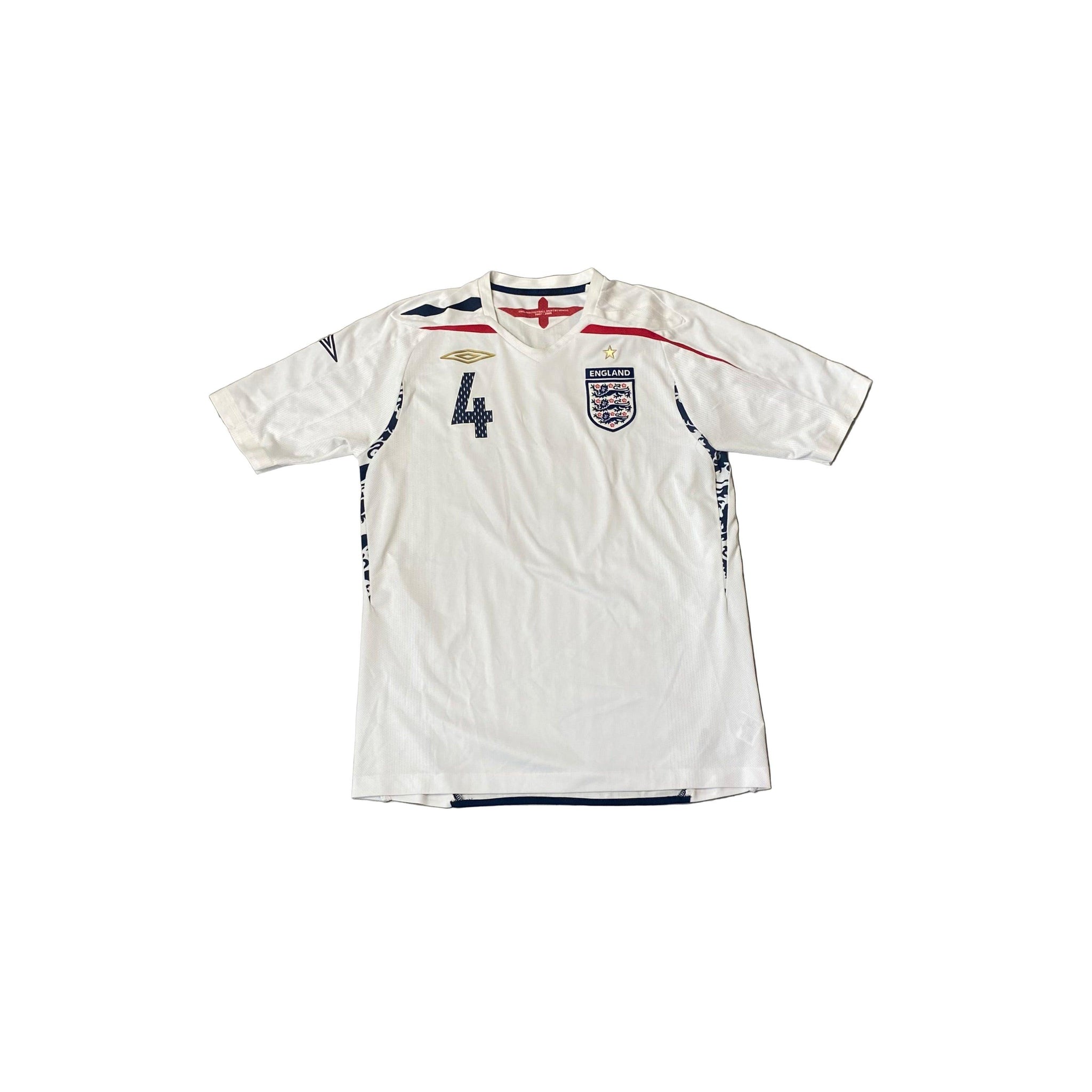 2007 - 09 England Home 'Gerrard' Shirt - L