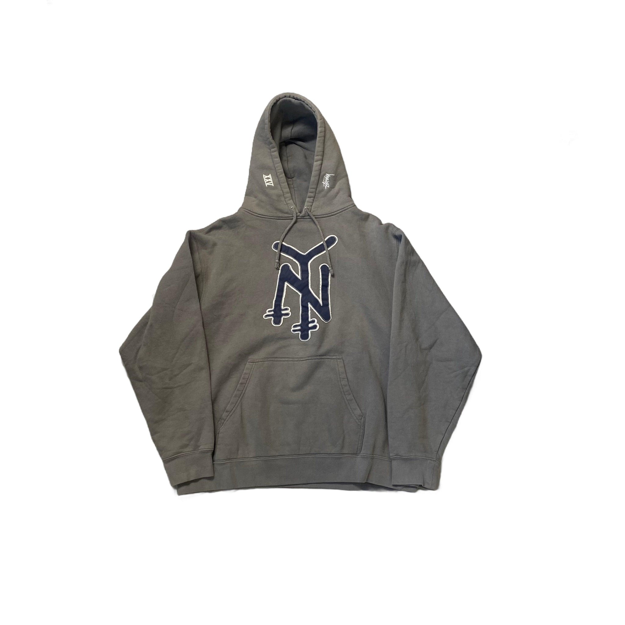 Grey Stussy Hoodie - L
