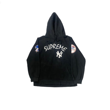 Black Supreme New York Yankees Hoodie - XL