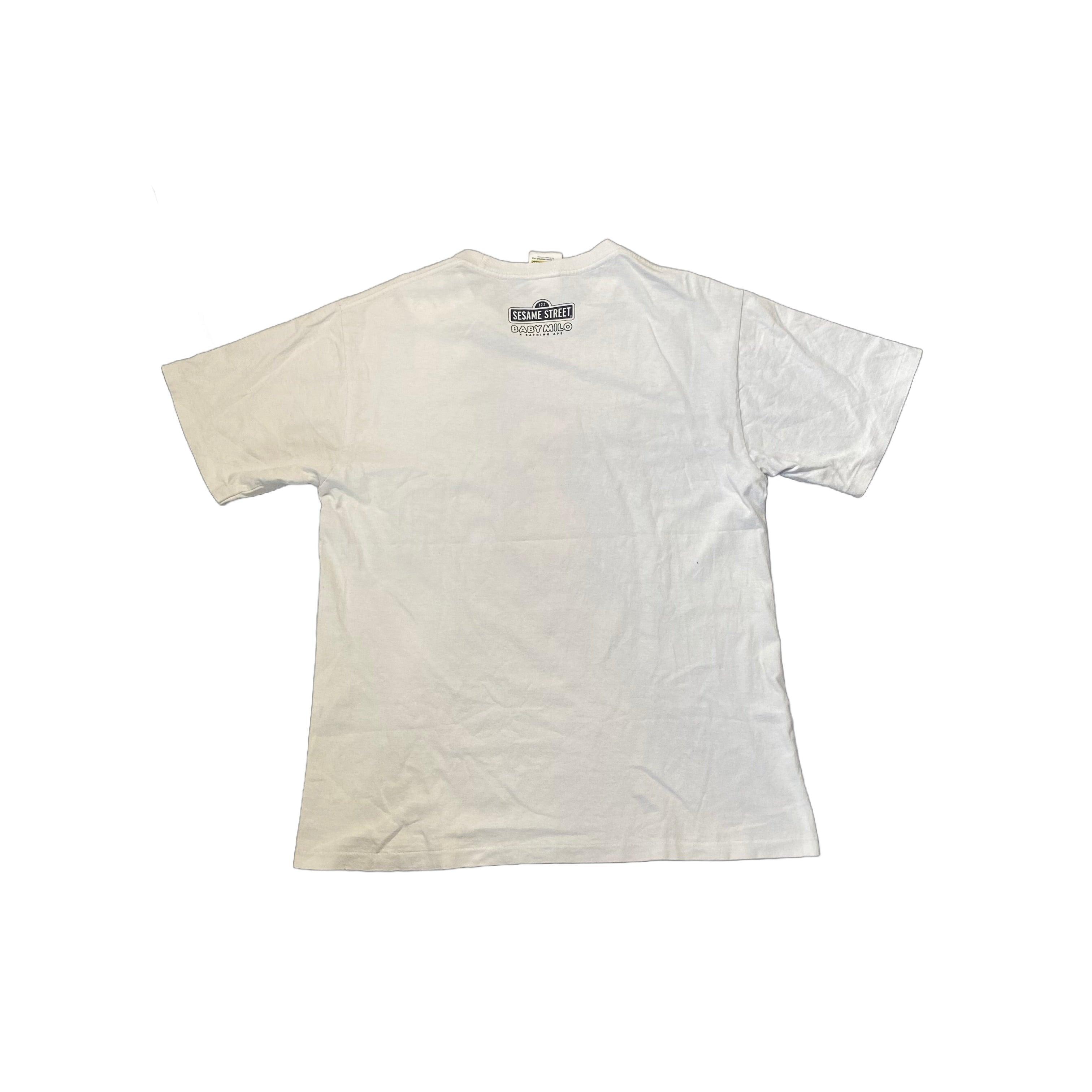 White A Bathing Ape (BAPE) x Sesame Street Tee - L