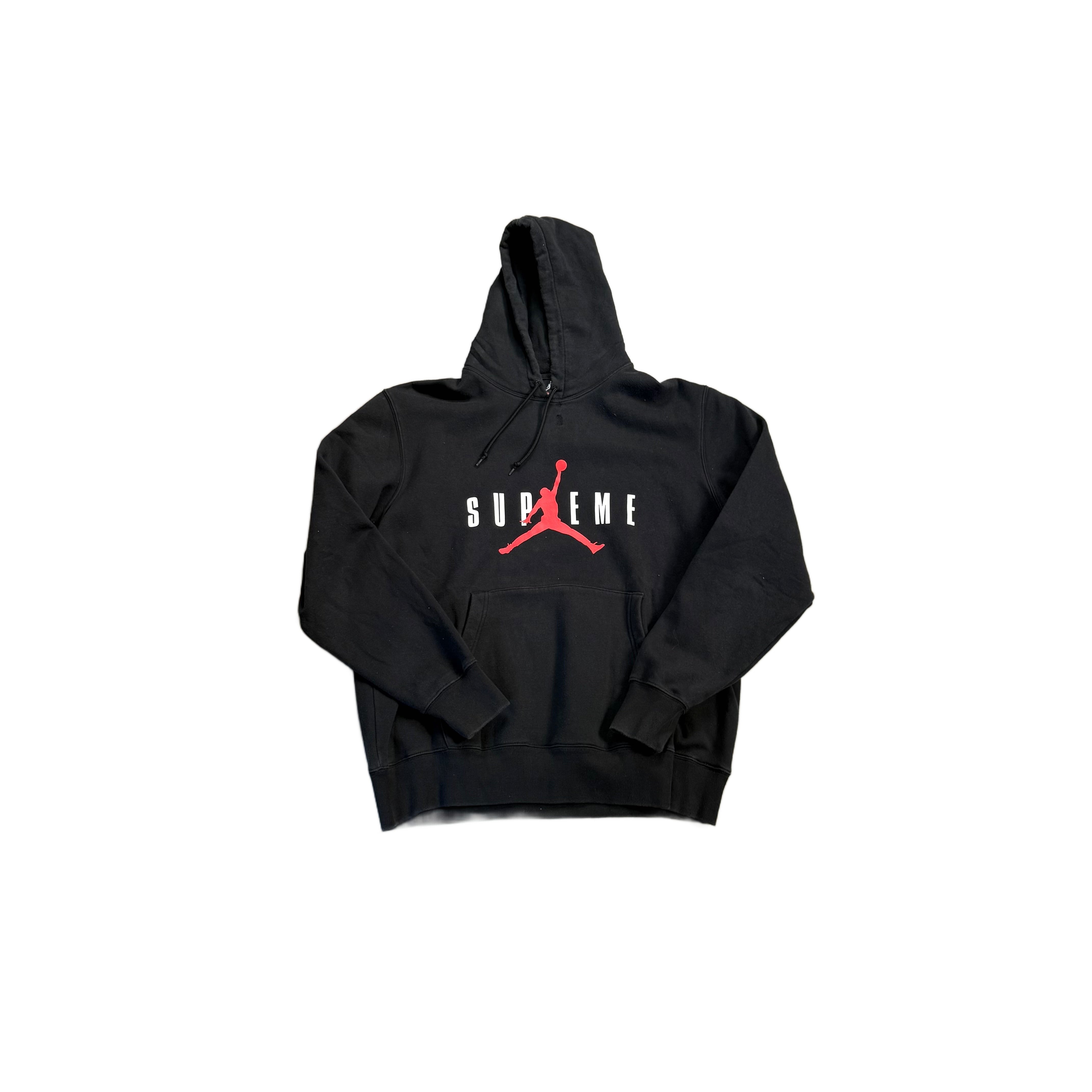 Black Supreme x Jordan Hoodie - XL