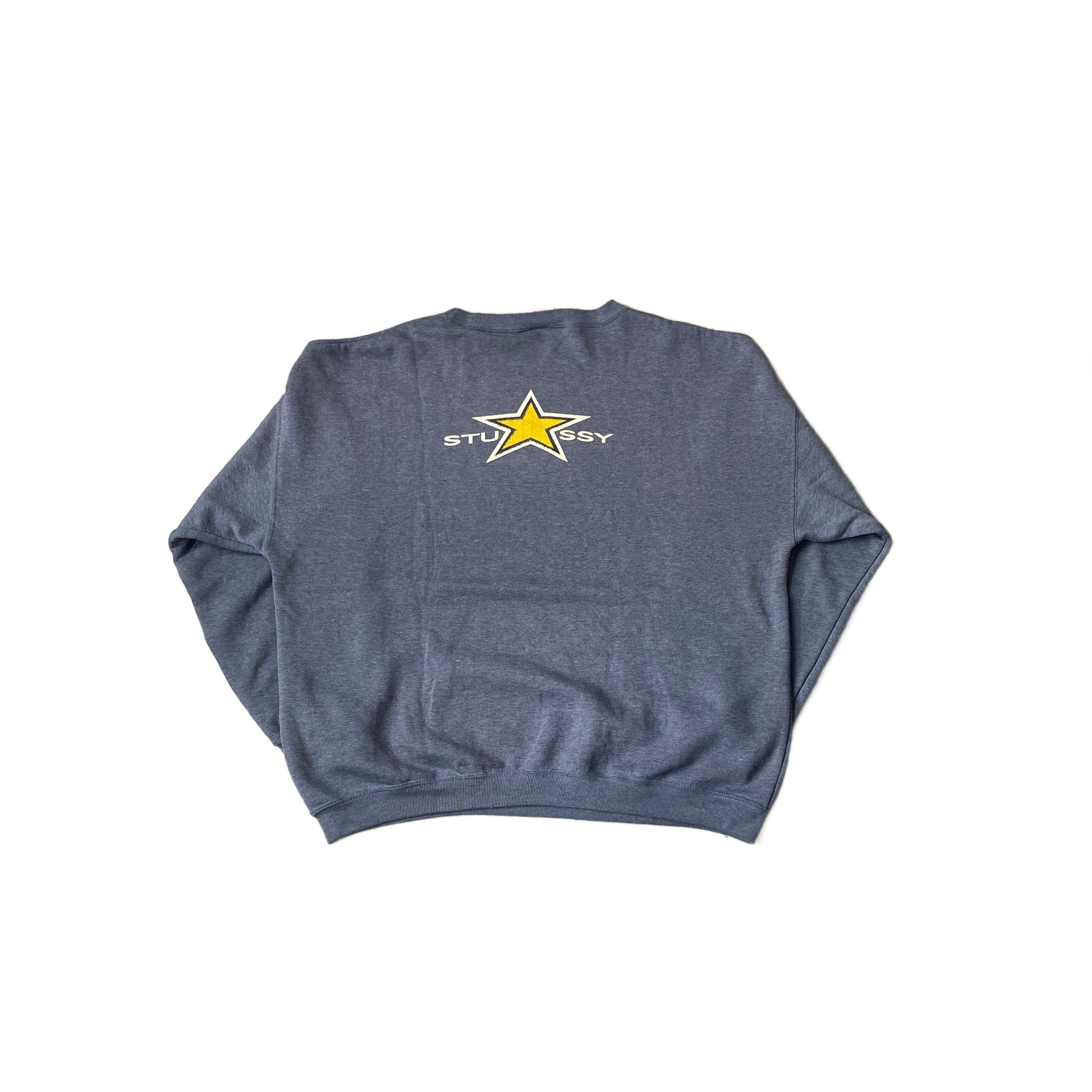 Grey Stussy Sweatshirt - XL