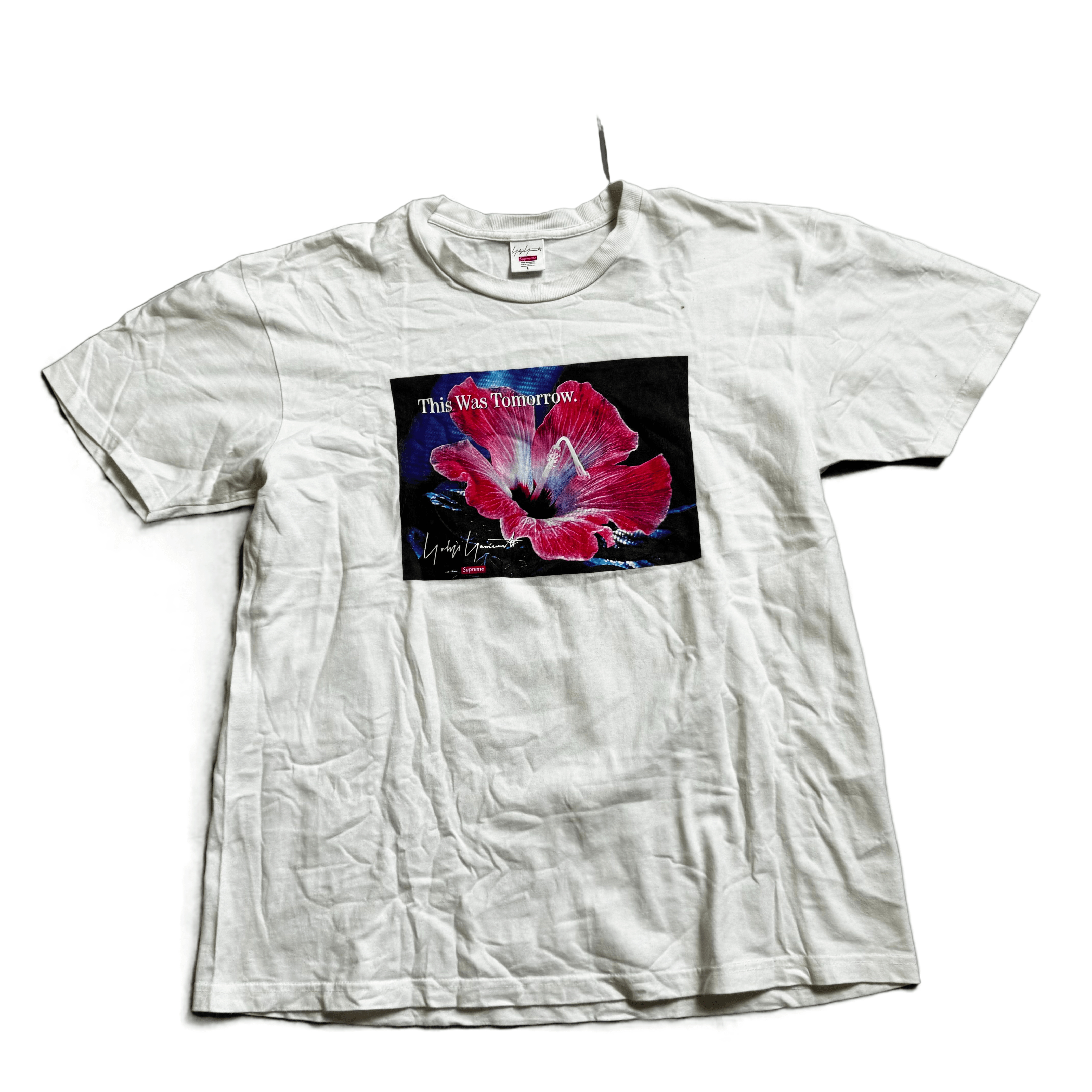 White Supreme Tee - L