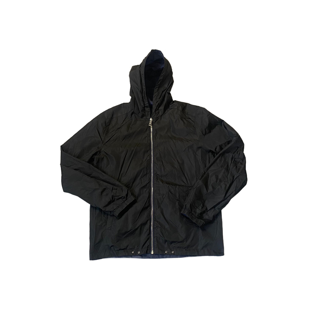 Vintage Black + Navy Blue Prada Reversible Jacket - L