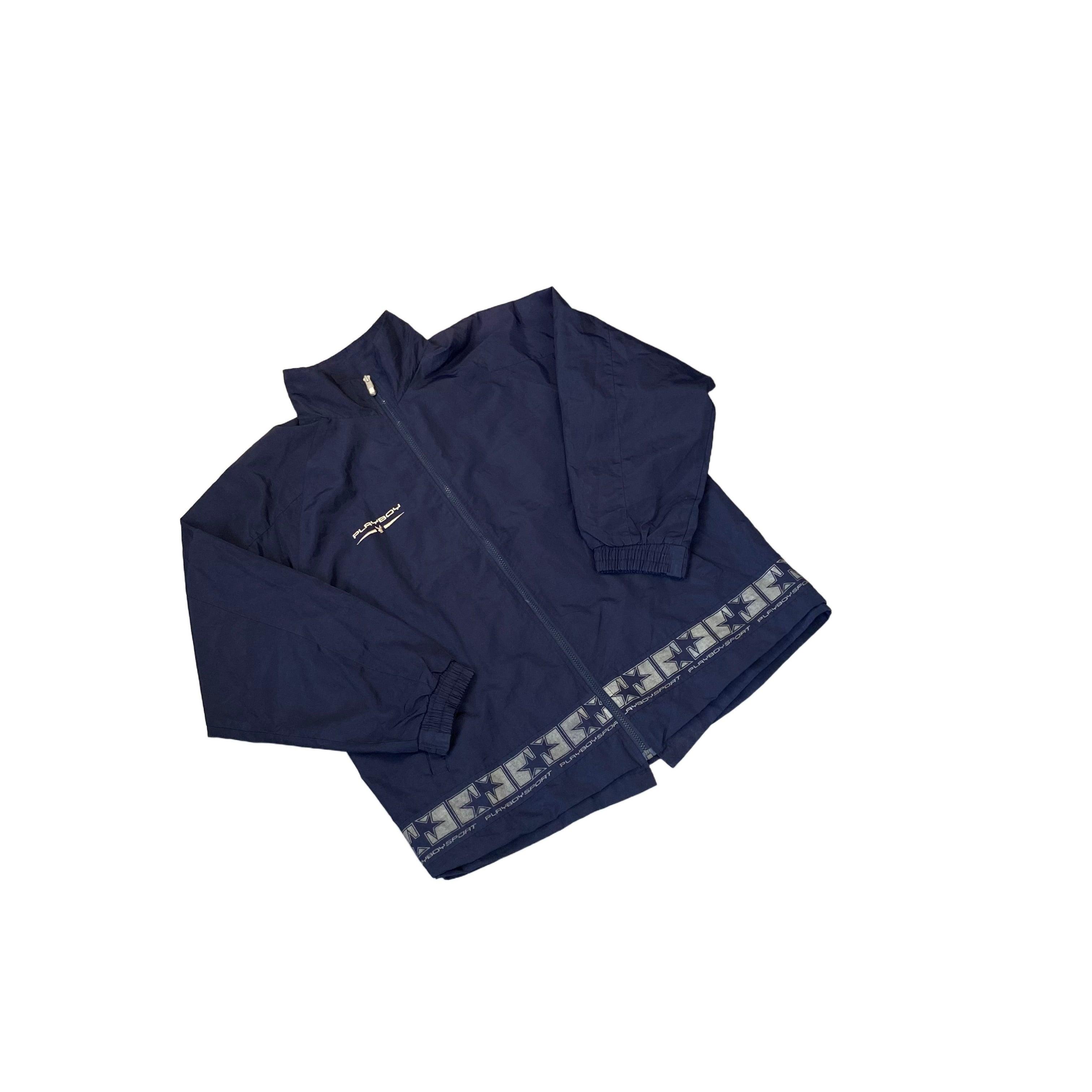 Vintage Navy Blue Playboy Jacket - XL