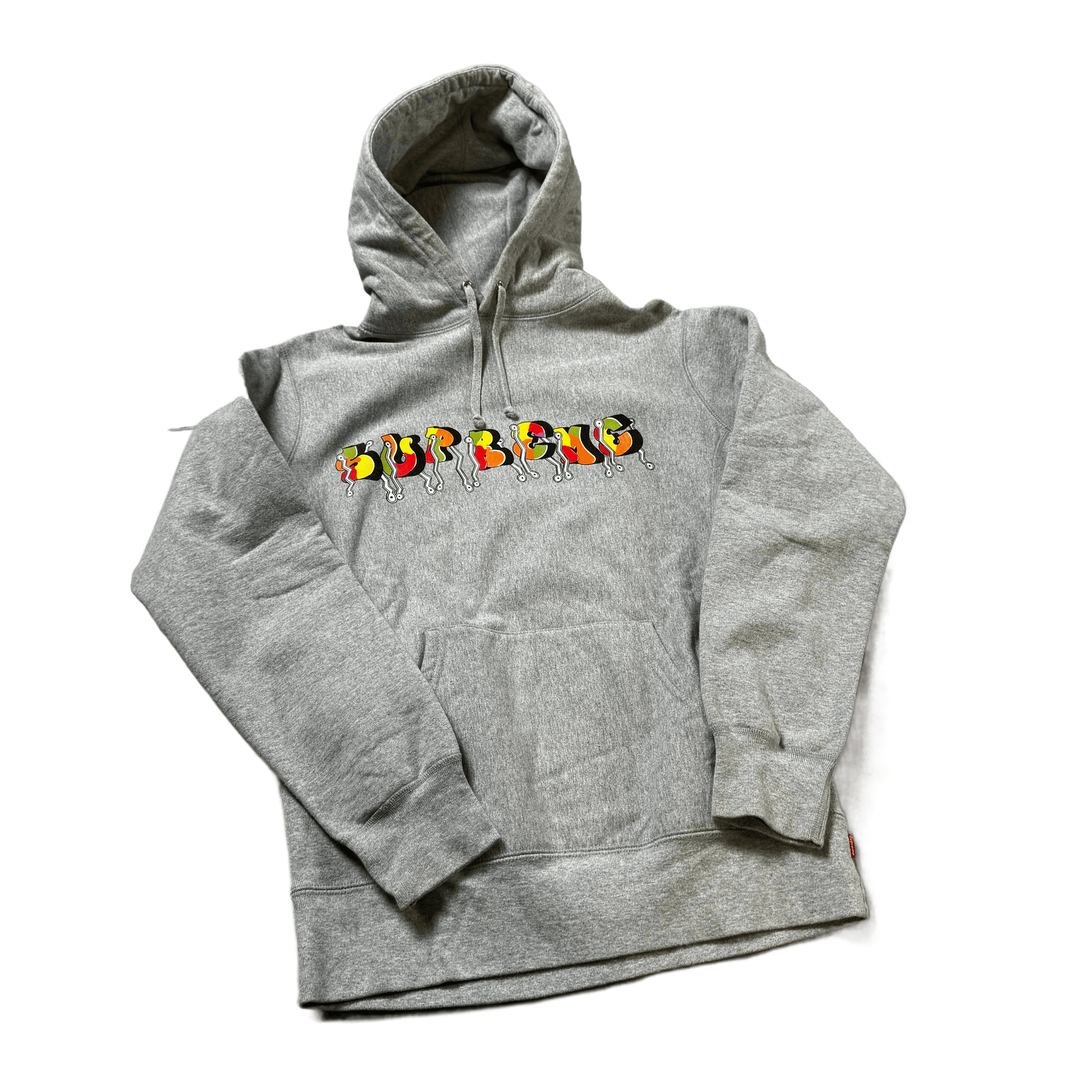 Grey Supreme Hoodie - M