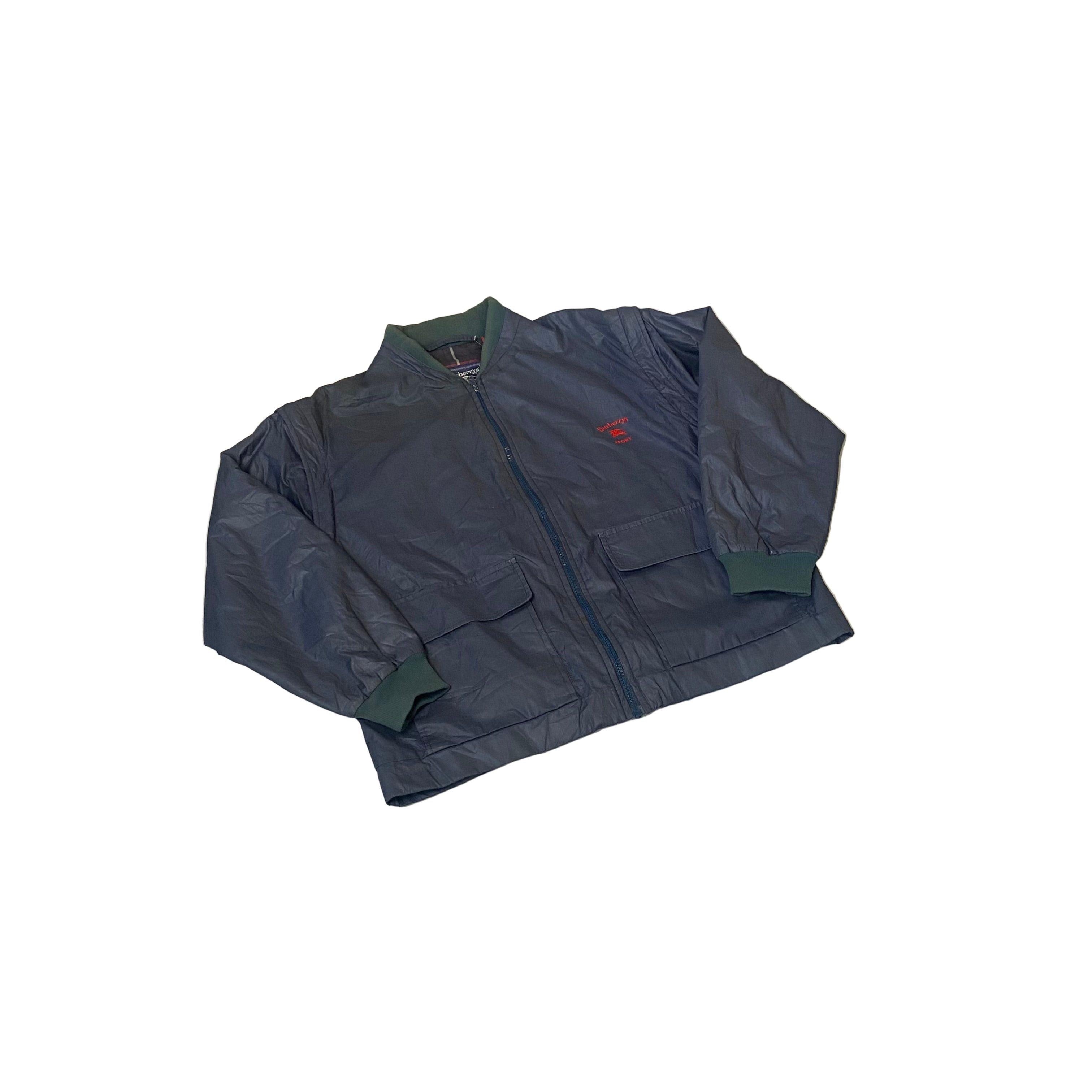 Vintage Navy Blue Buberry Jacket - M