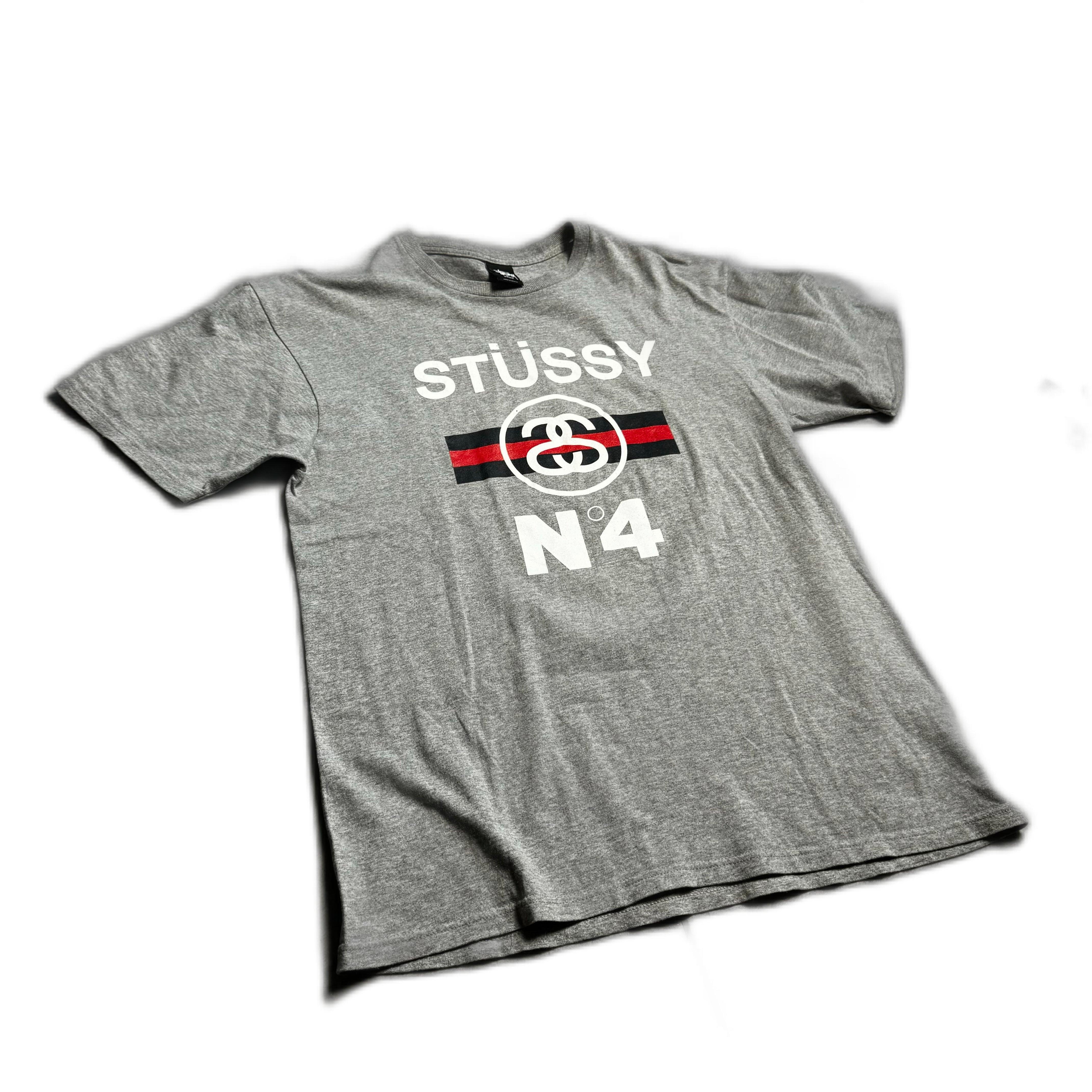Grey Stussy Tee - L