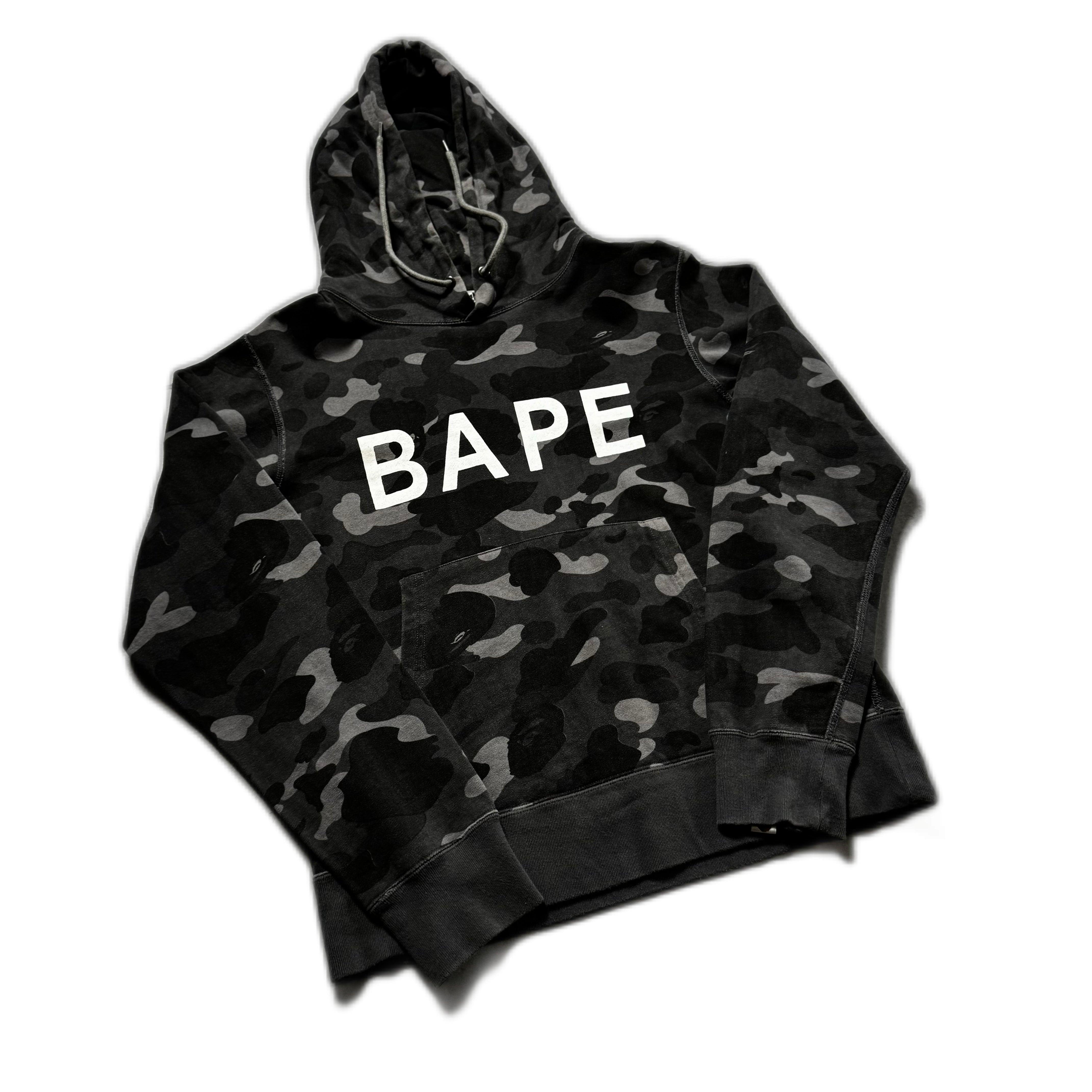 Black Camo A Bathing Ape (BAPE) Hoodie - S
