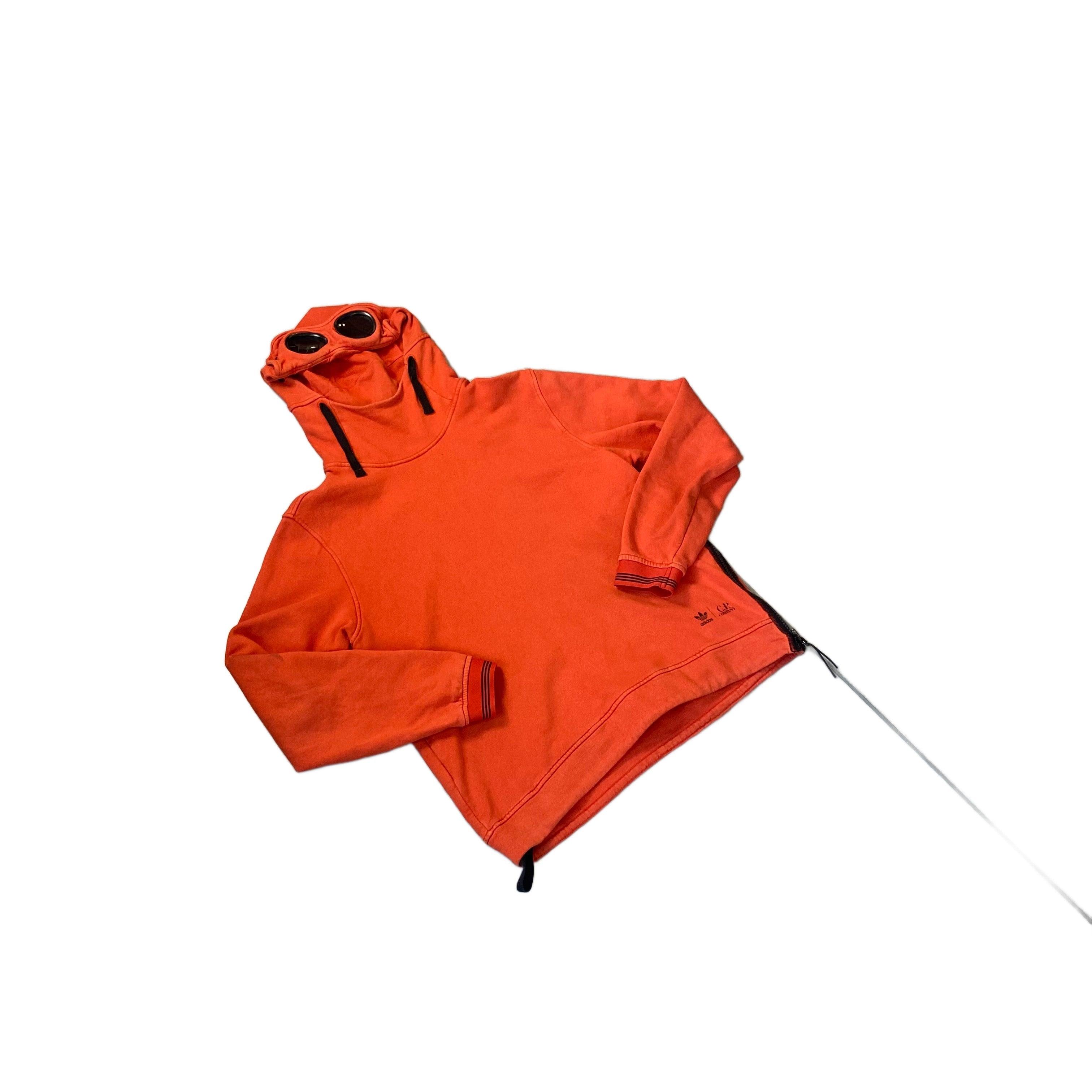 Orange CP Company x Adidas Hoodie - M