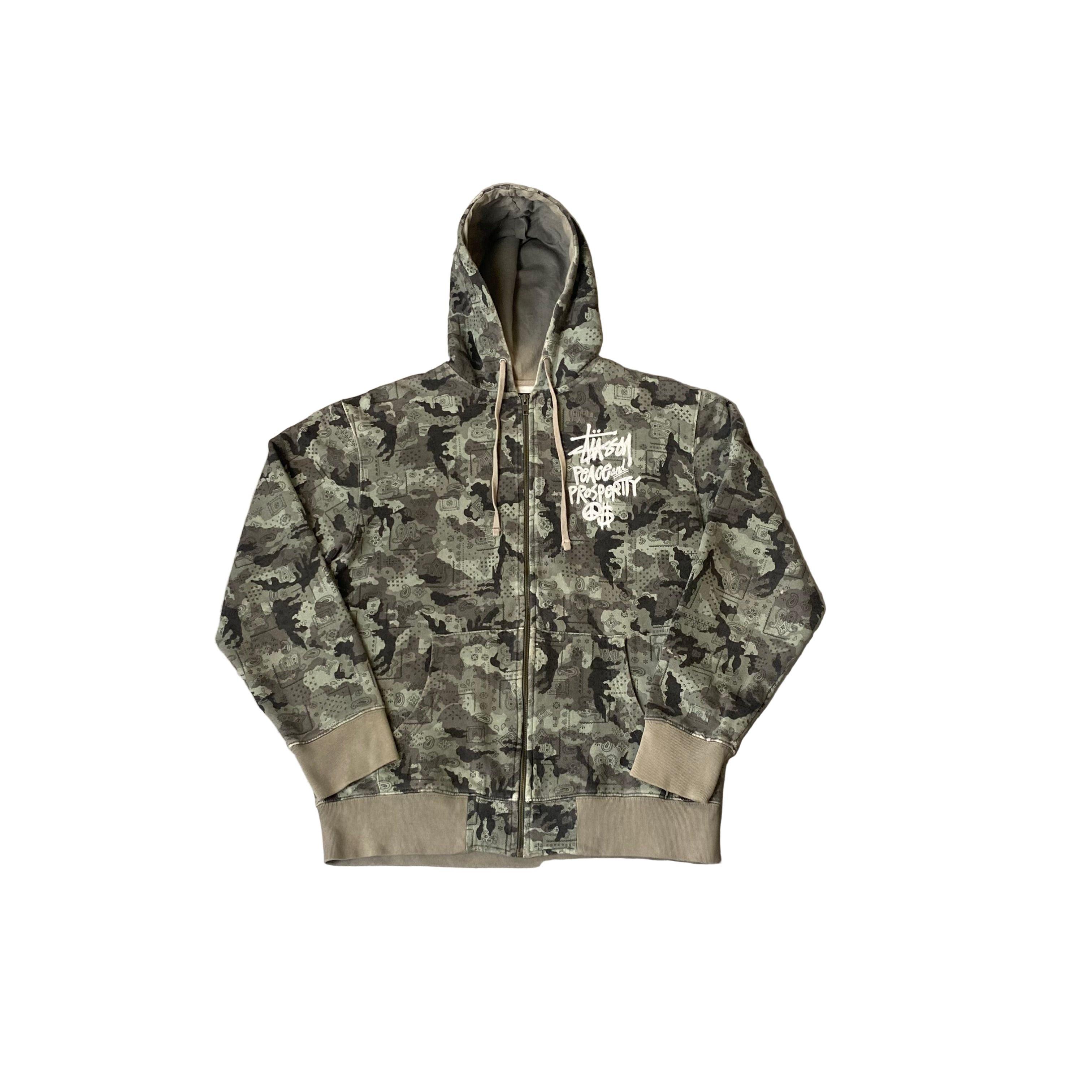 Stussy Zip Up Hoodie - L