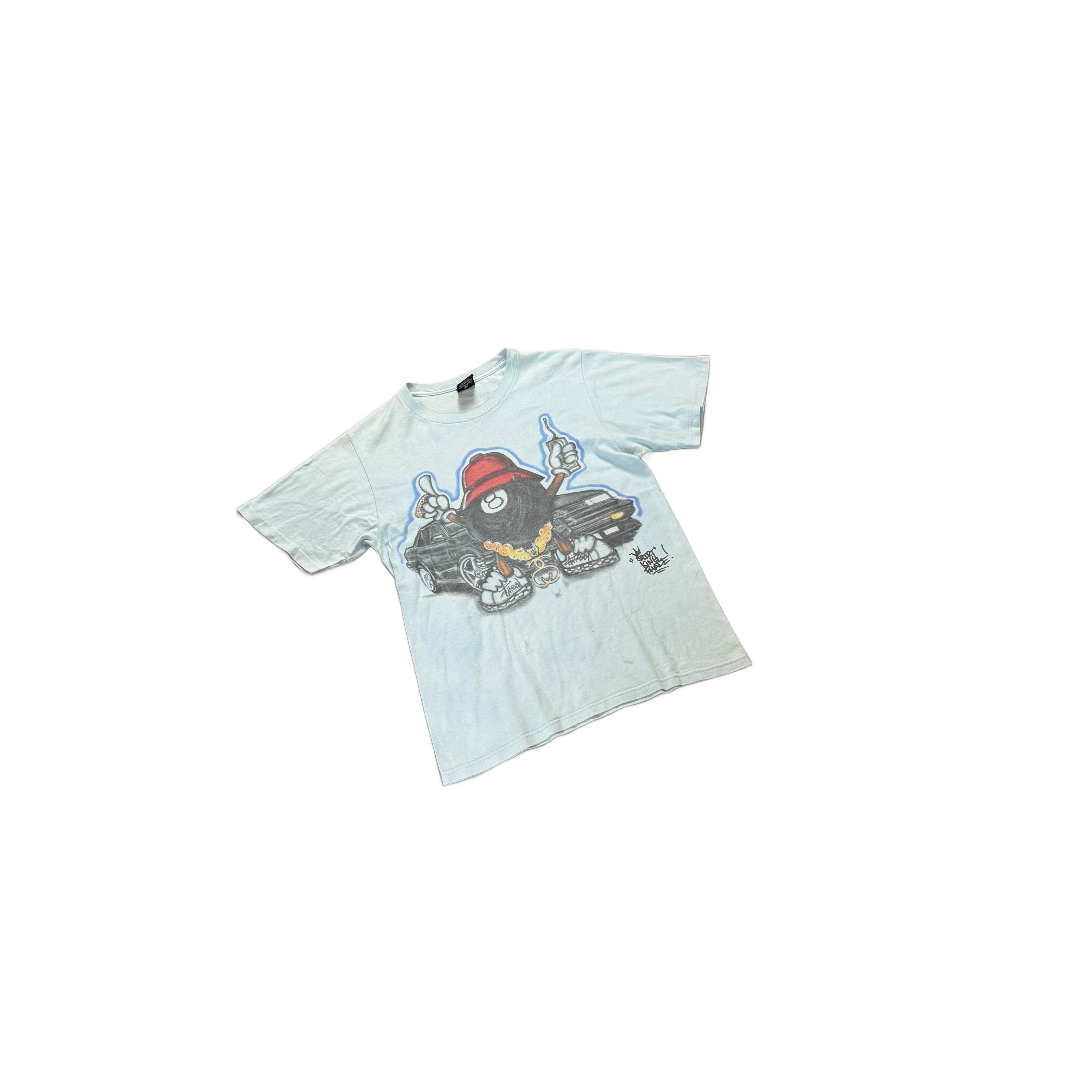 Baby Blue Stussy Tee - S
