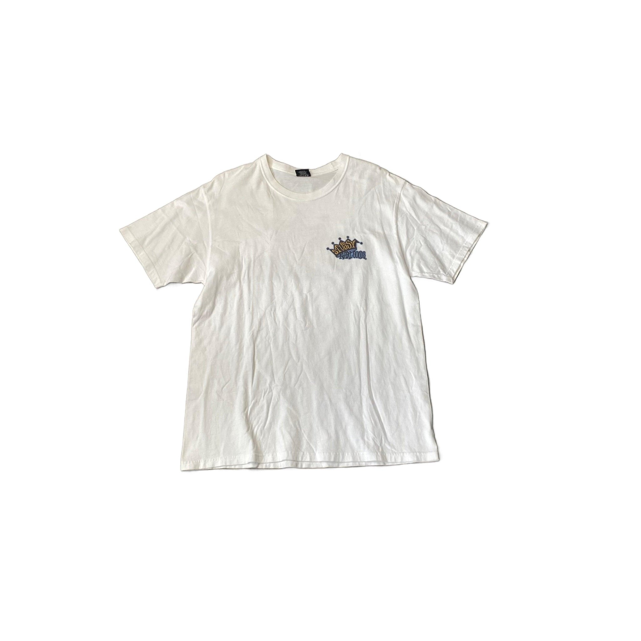 White Stussy Tee - L