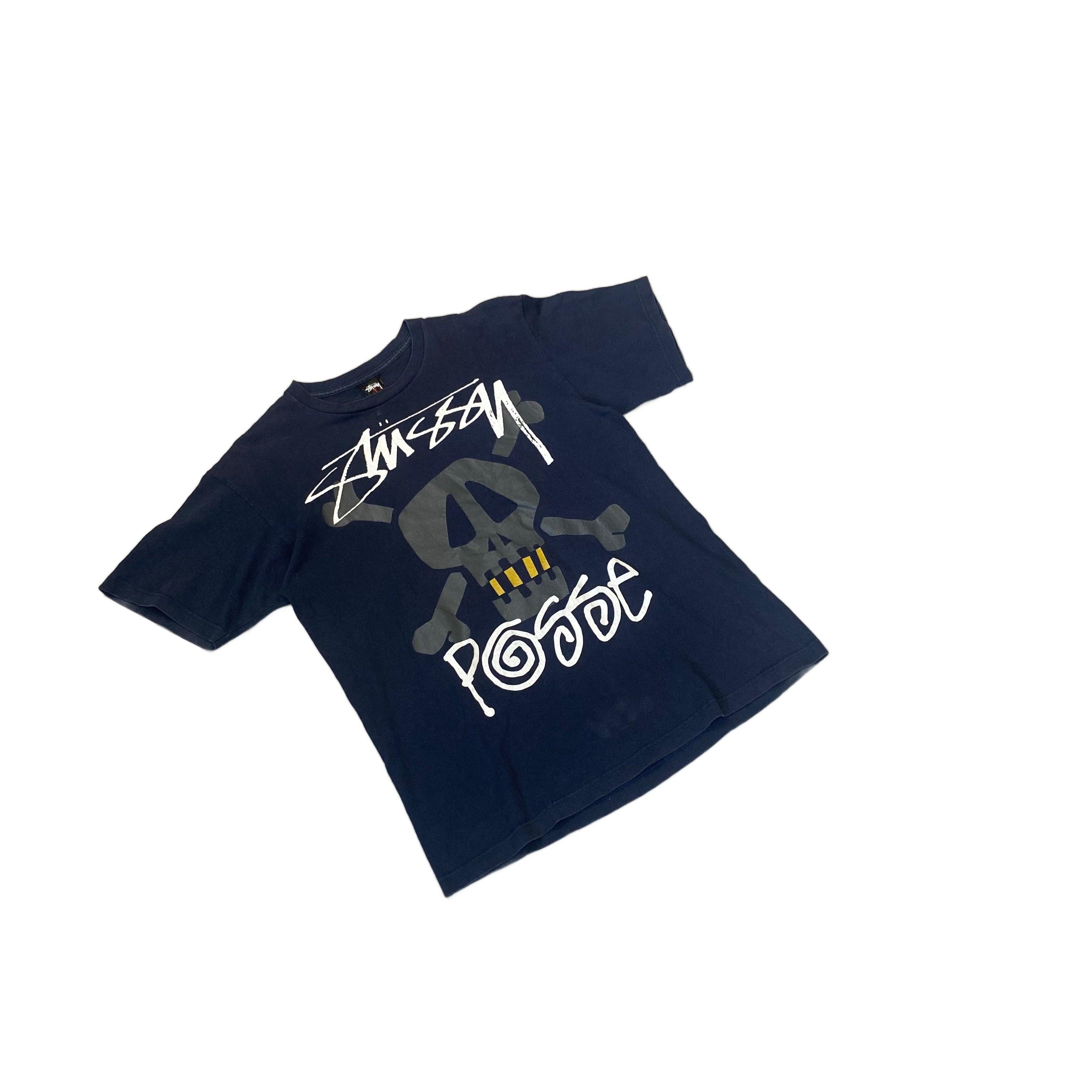 Navy Blue Stussy Tee - L