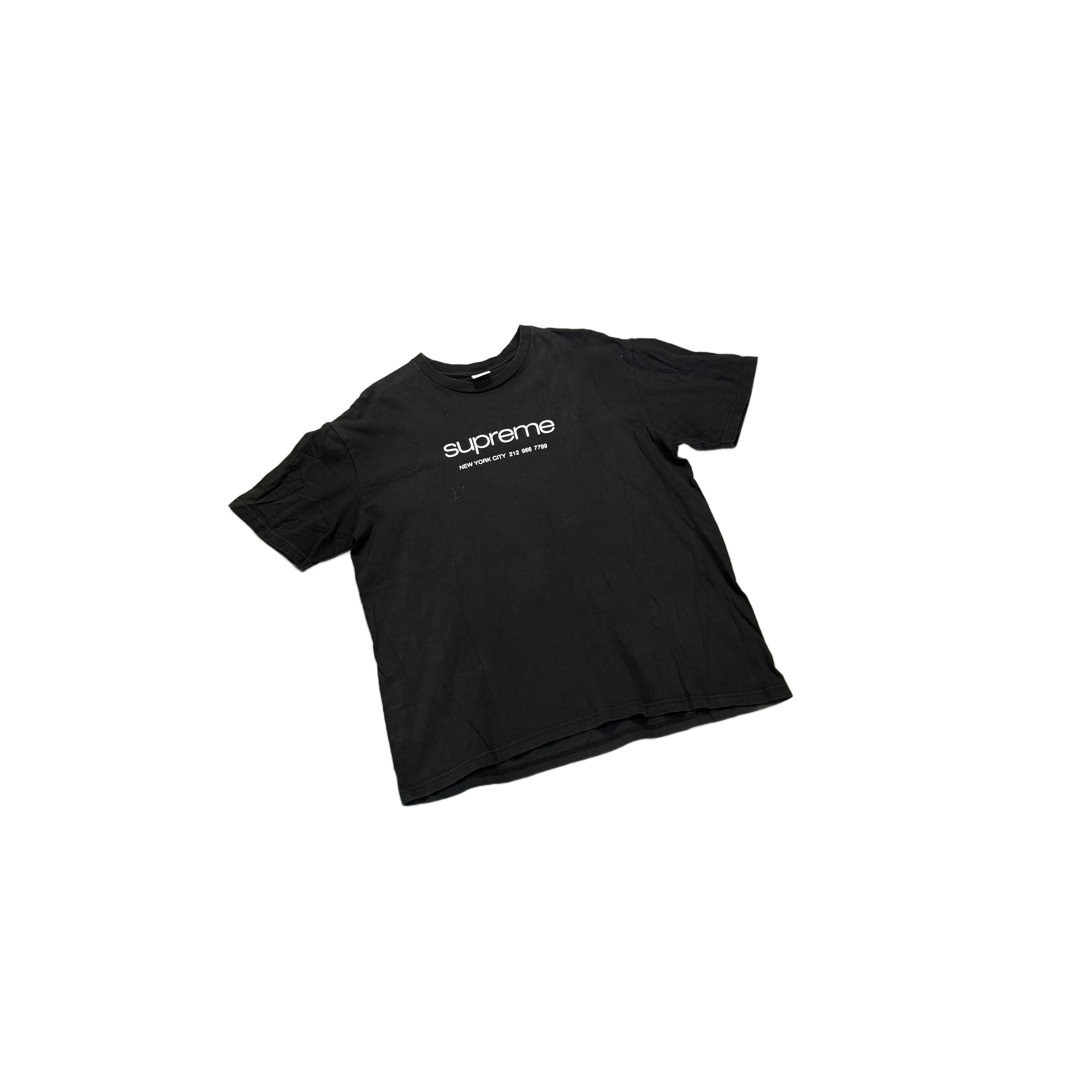 Black Supreme Tee - L
