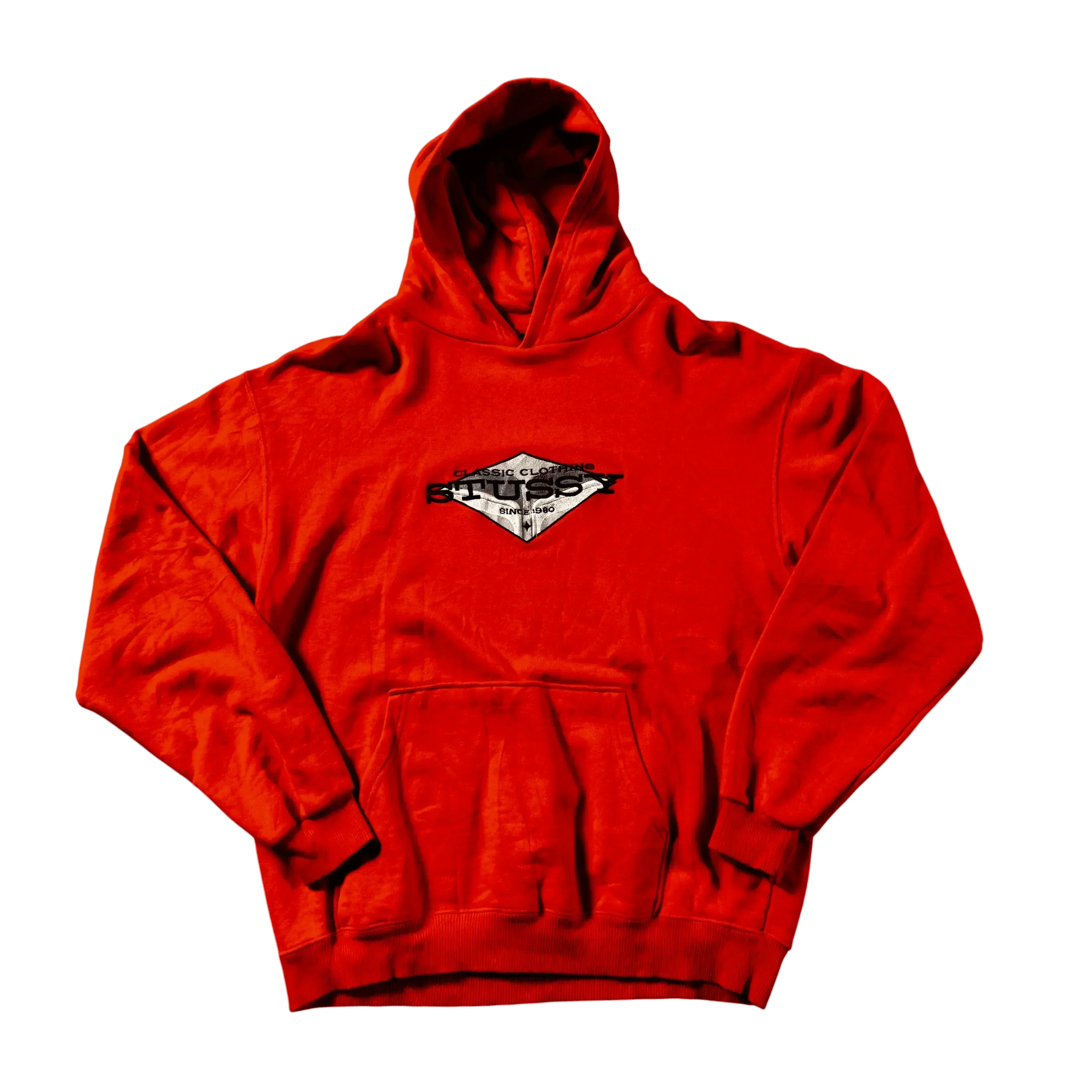 Orange Stussy Hoodie - L