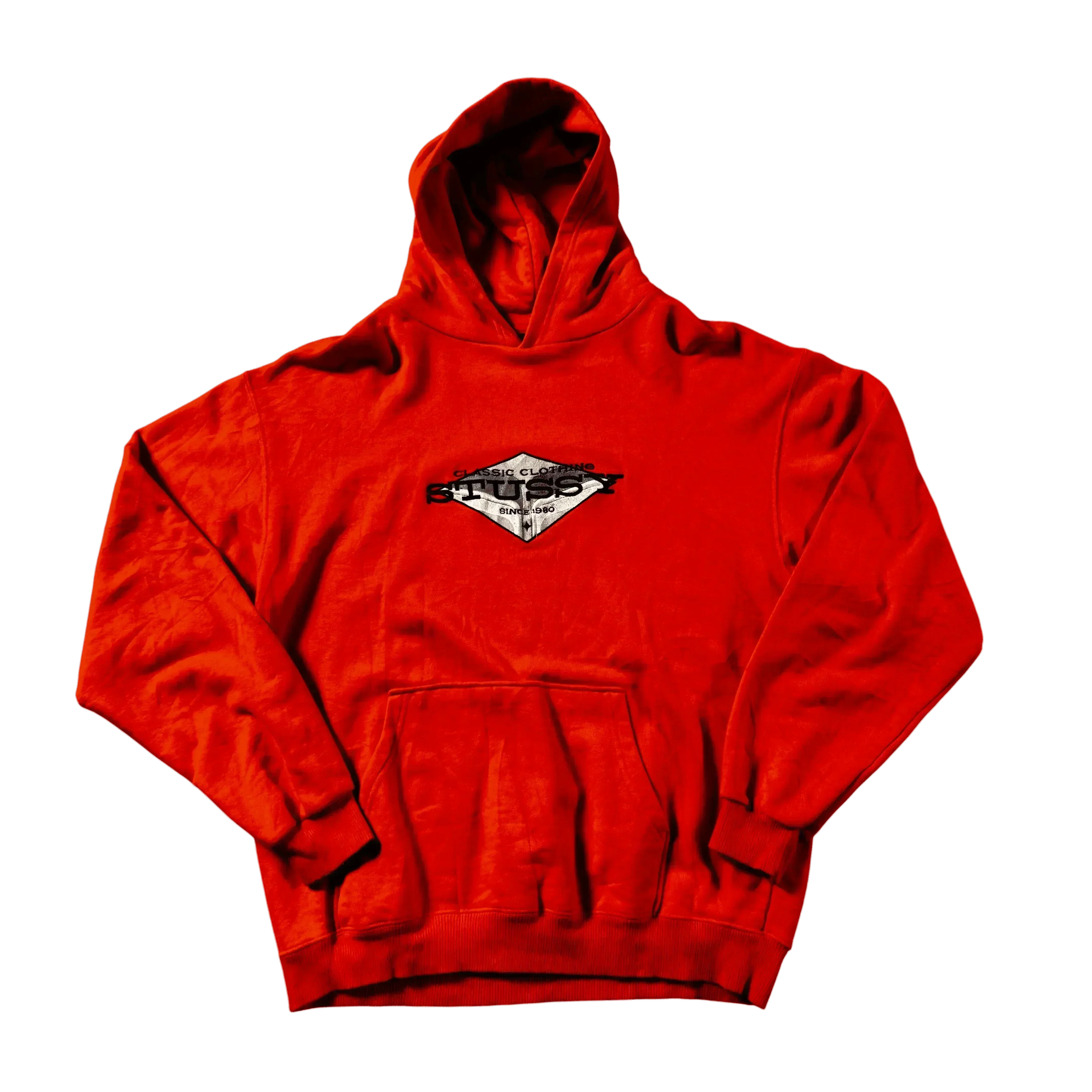 Orange Stussy Hoodie - L