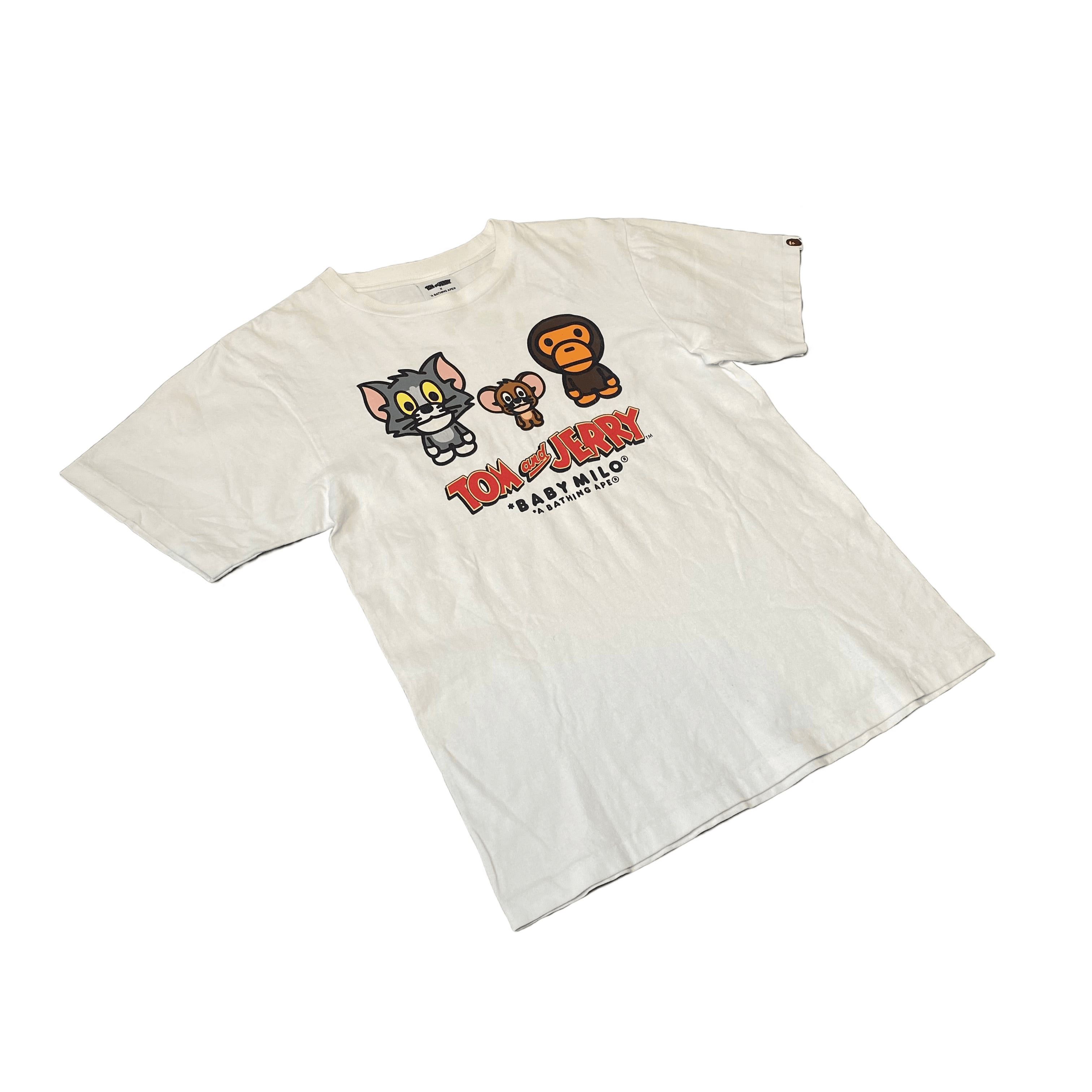 White A Bathing Ape (BAPE) x Tom & Jerry Tee - S